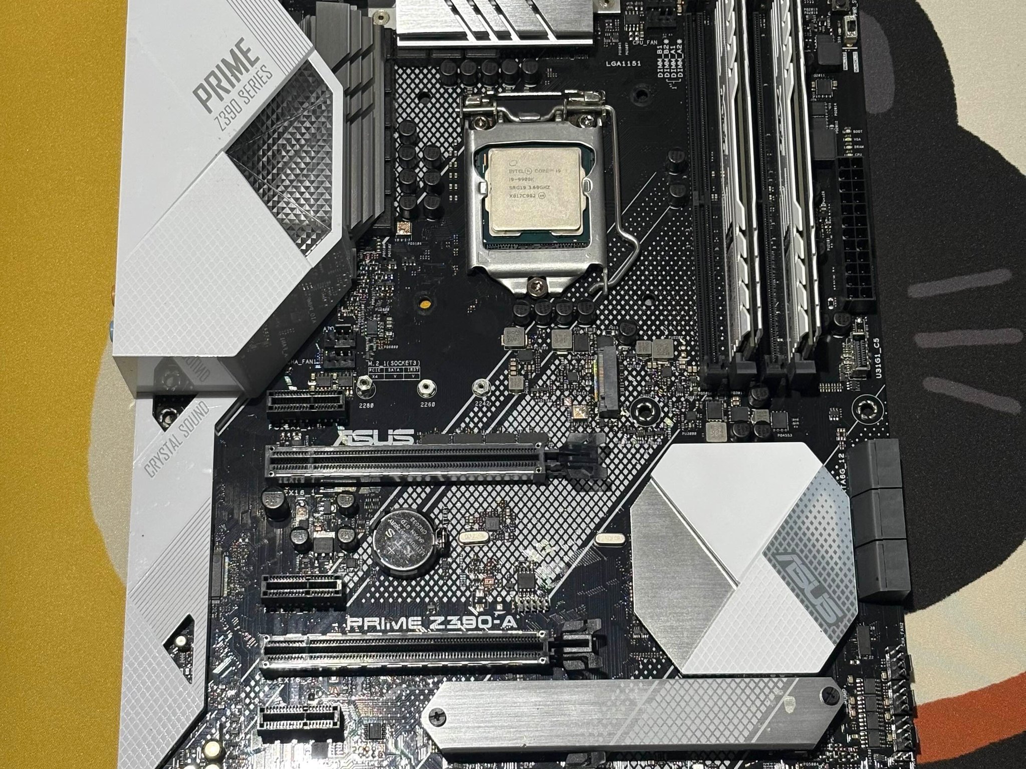 ASUS Z390 Prime-A, i9-9900k, XPG Gammix D10 2x8GB