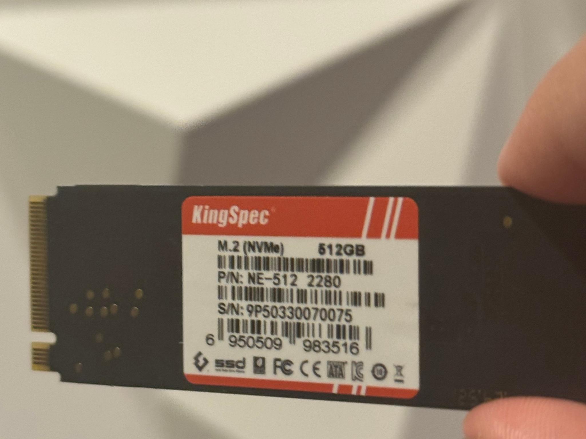 KingSpec 512GB NVME