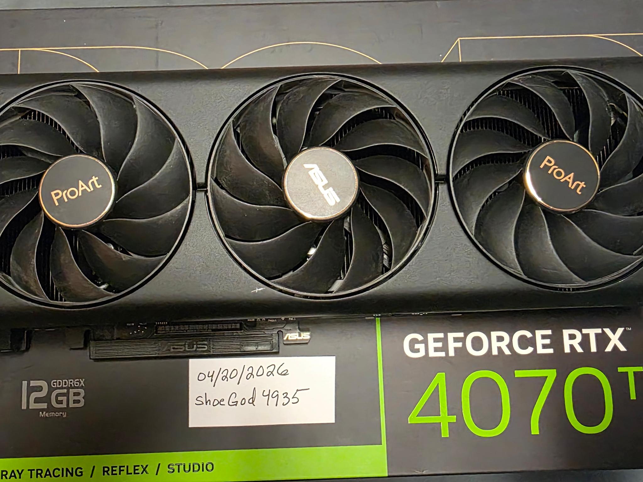 Asus ProArt GeForce RTX 4070 Ti
