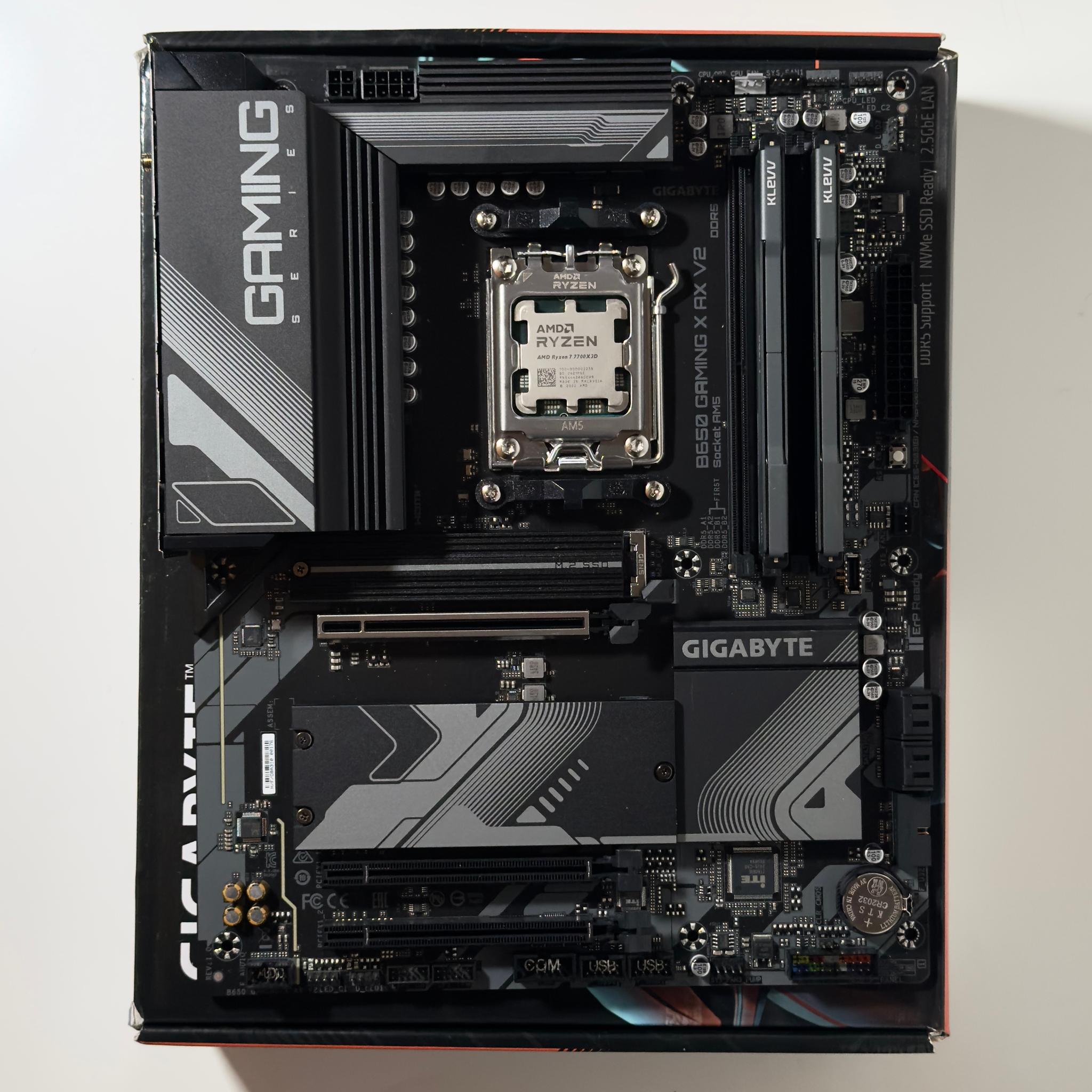 B650 MOTHERBOARD + 7700X3D CPU + 32GB DDR5 RAM COMBO