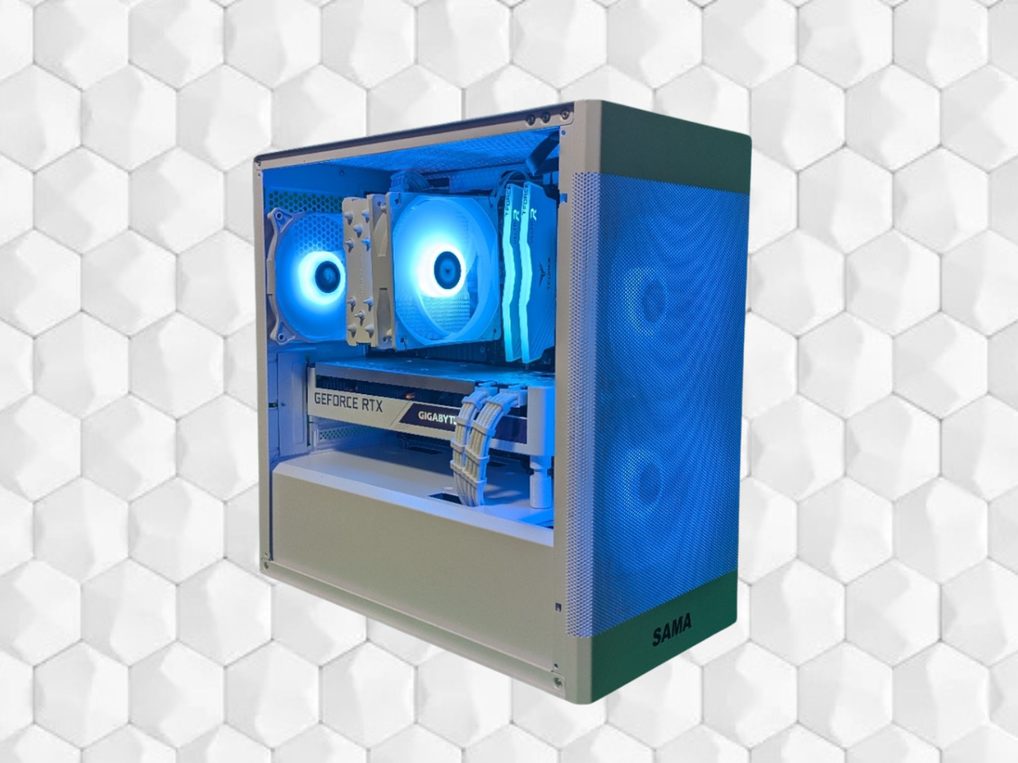 All White Gaming PC | Ryzen 5 5500 | RTX 3070 | 16GB DDR4 | 1TB