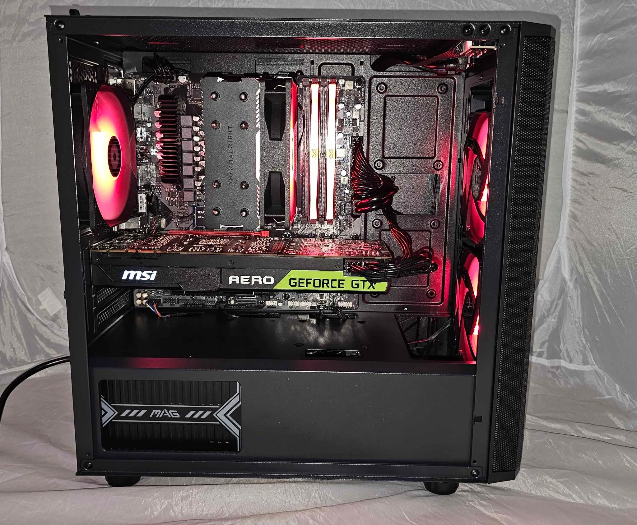 Gaming Desktop PC Ryzen 5 7500F / GTX 1080TI / 500GB SSD / 32GB DDR5