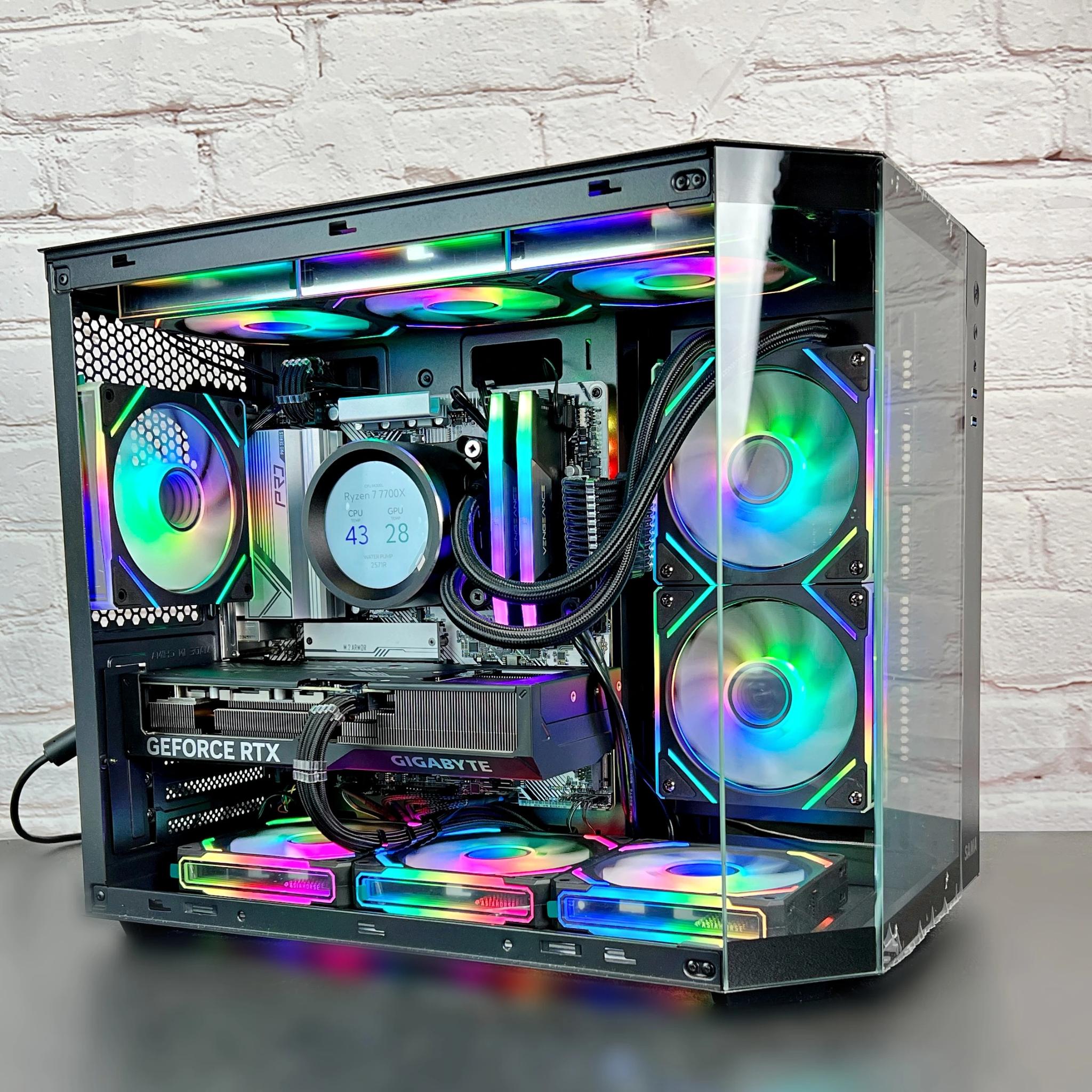 Ryzen 7 7700X RTX 4070 32GB DDR5 2TB M.2 Win 11Pro Gaming PC
