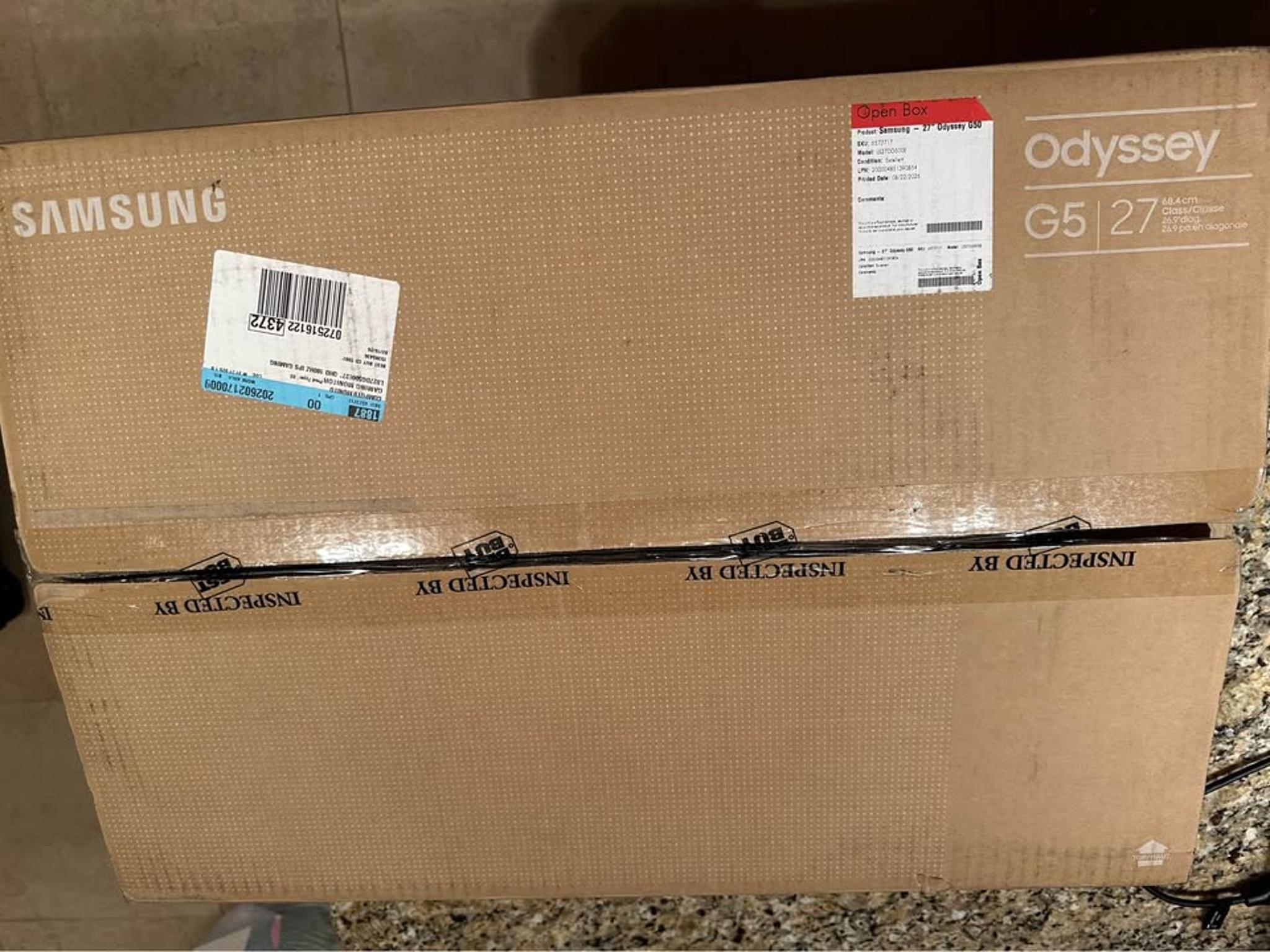 Brand new Samsung 27” Odyssey QHD 180Hz 1ms Gaming monitor