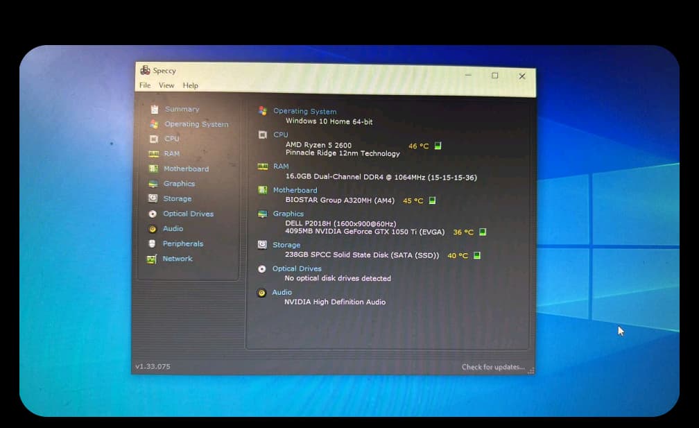 Ryzen 5 2600 and A320mh