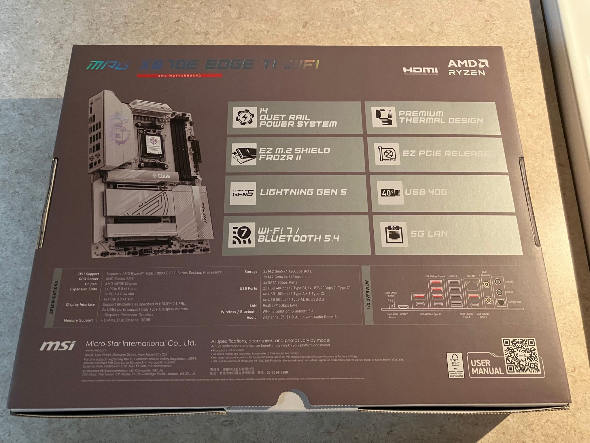 MSI Mag X870E Edge Ti Wifi
