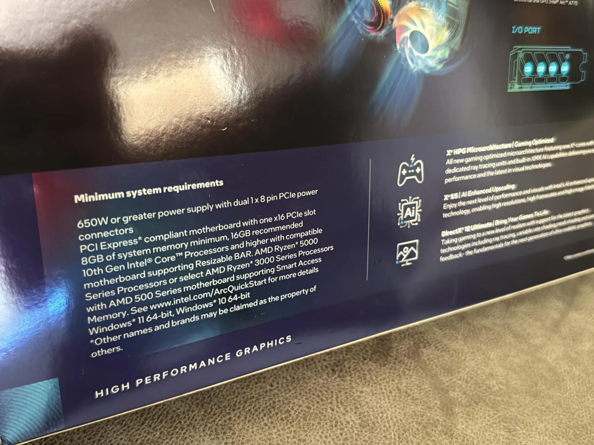 Intel ARC A770 16GB Acer Predator Bifrost