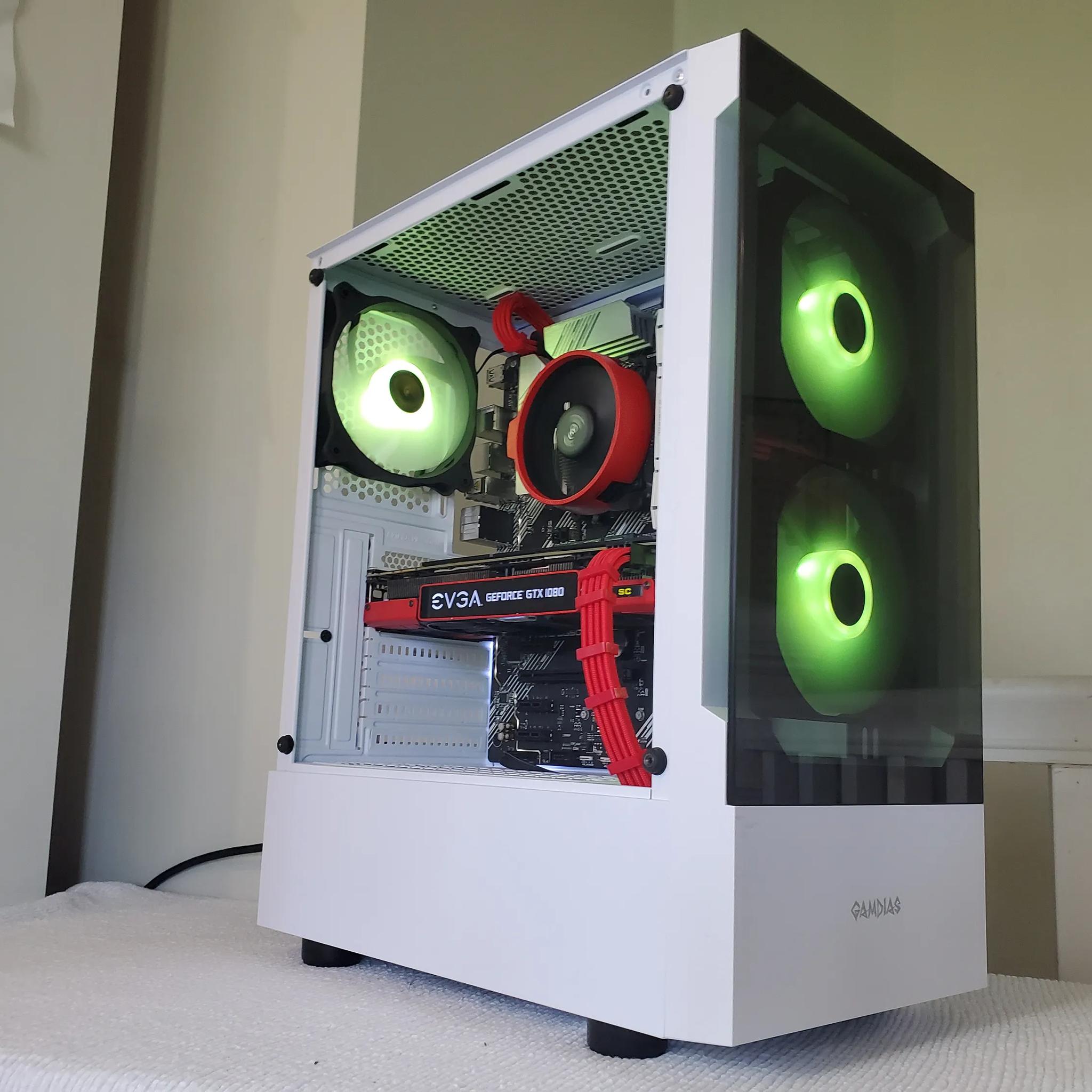 Red Ryzen 5 / GTX 1080 build