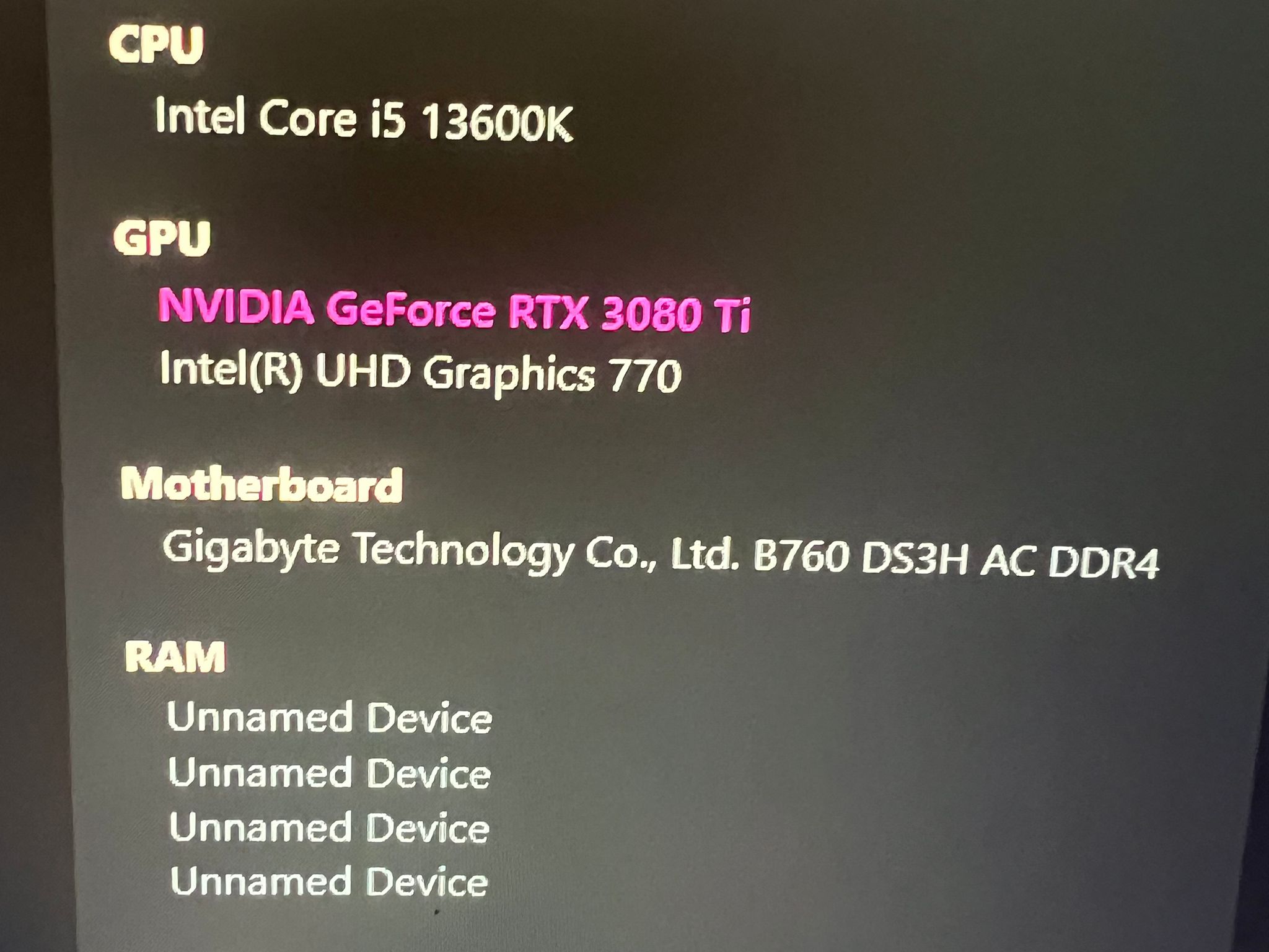 Gigabyte Gaming OC RTX 3080Ti 12GB