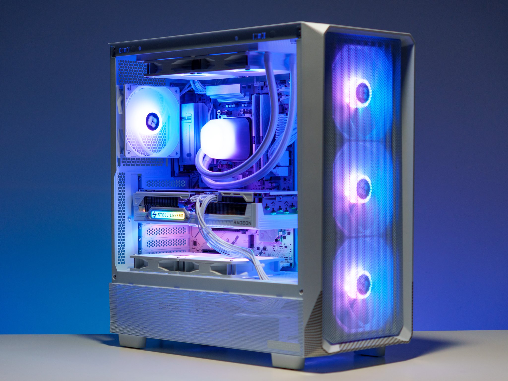 All White Gaming PC | Ryzen 7 | RX 9070 XT | 32GB DDR5 RAM | 1TB Samsung m.2 SSD | ARGB