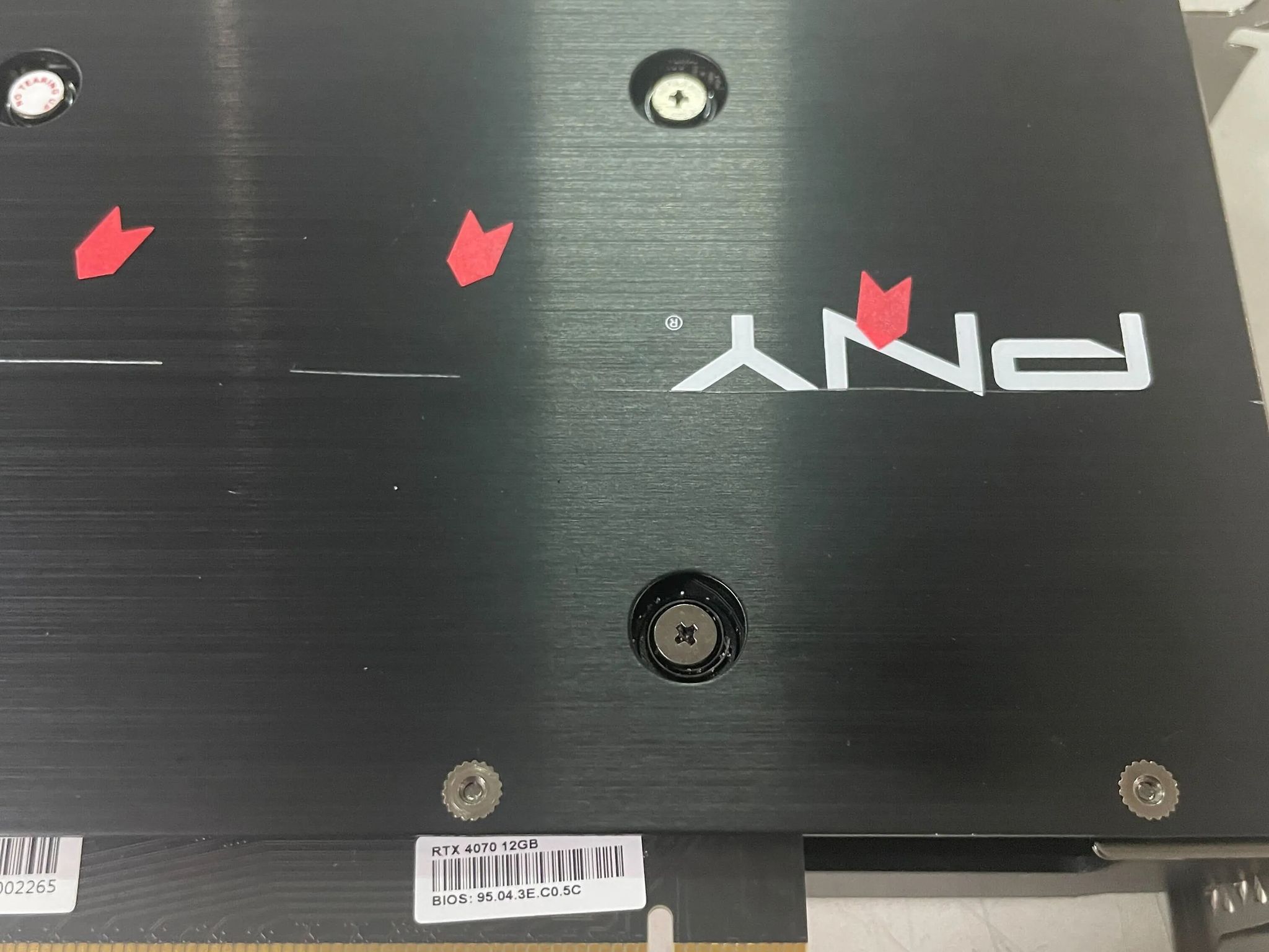 PNY RTX 4070 12GB- SN : Y623039647