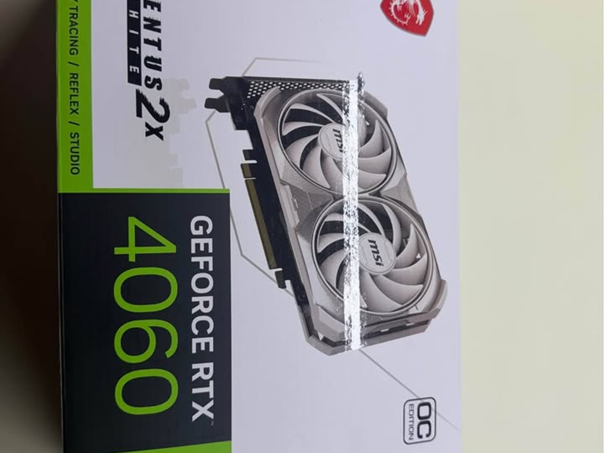 MSI GeForce RTX 4060 Ventus 2X White 8GB OC Graphics Card