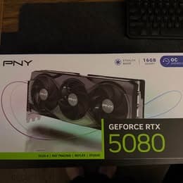 Brand New PNY GeForce RTX 5080 16GB GDDR7 OC Graphics Card - New in Box