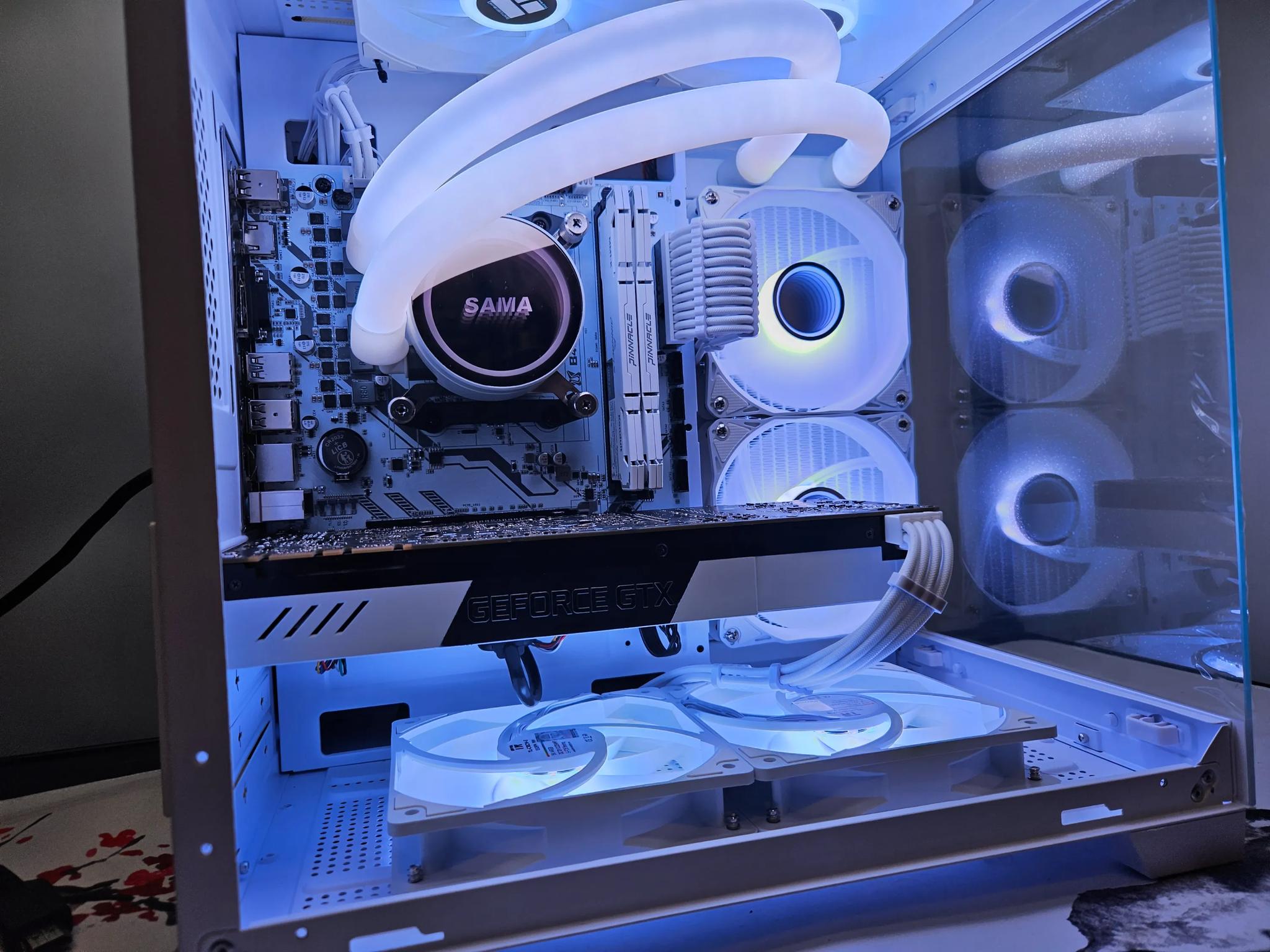 Liquid Cooled Arctic Rig  Ryzen 5 / 32GB DDR4 / 1TB SSD / GTX 1070 TI