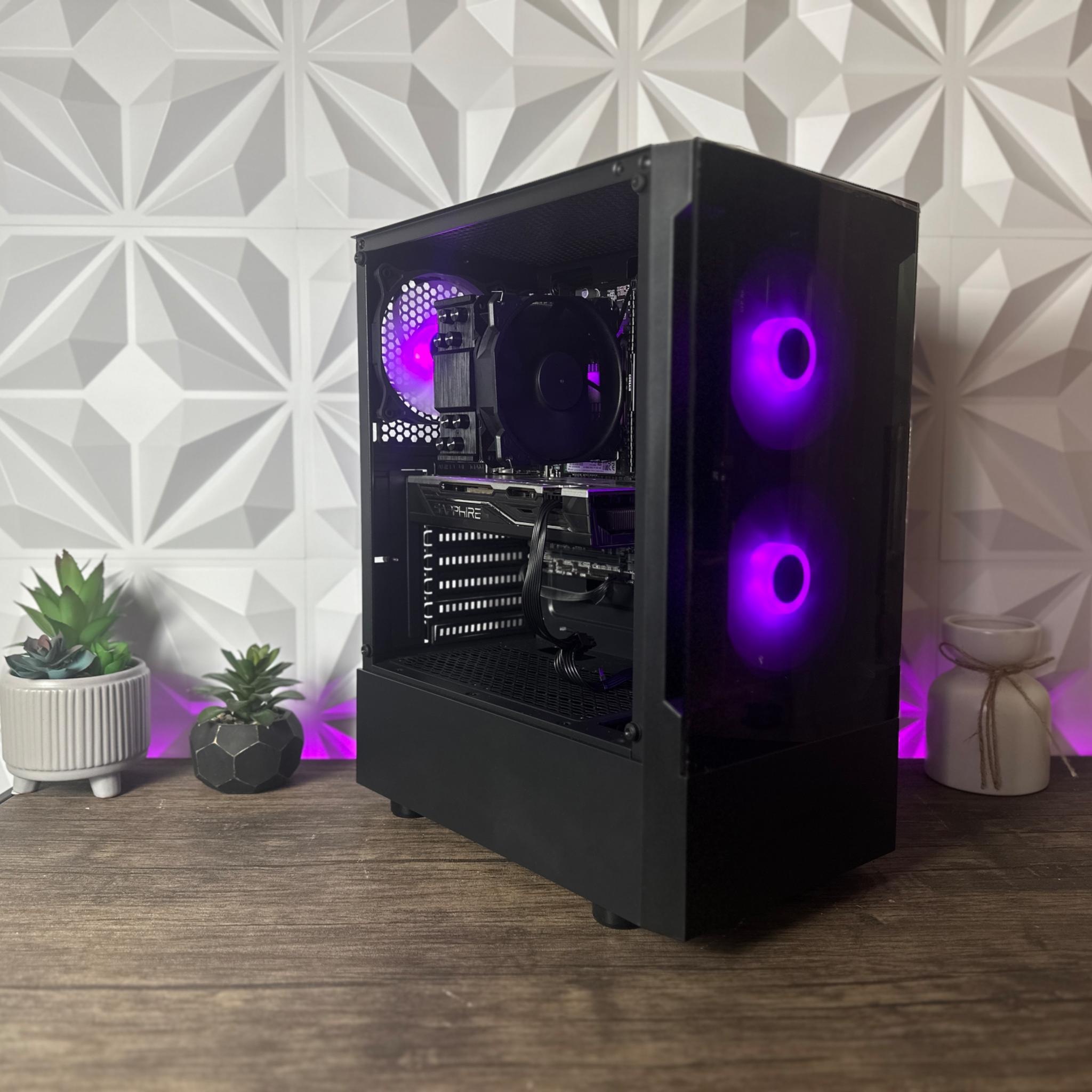🤖GAMING PC🟣 | 1080P | i5 7600 | RX580 8GB | 16GB DDR4 | 512GB M.2 SSD | FULL ARGB! |