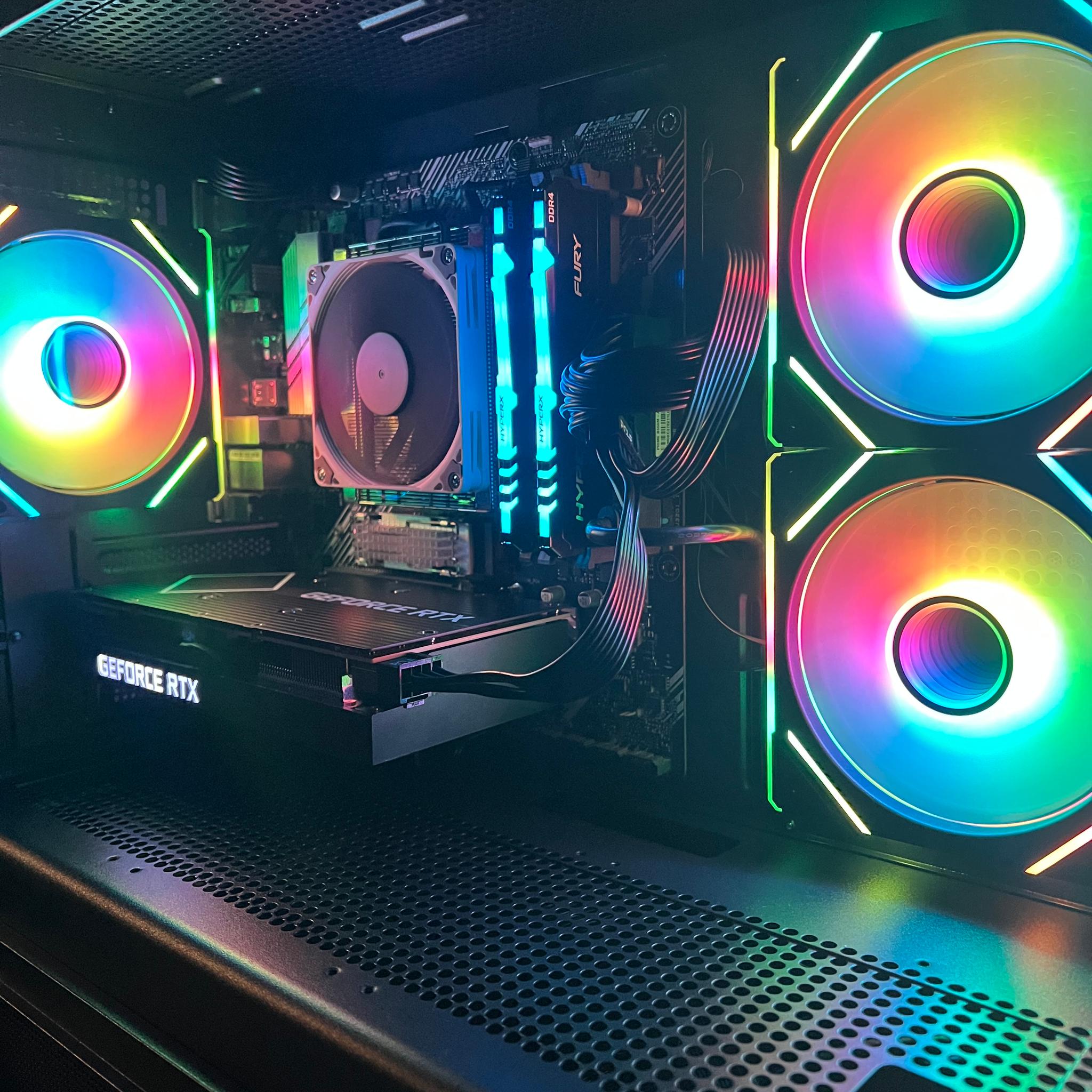 High Performance Starter Gaming PC / Ryzen 7 5700G - RTX 3060 Ti 8GB