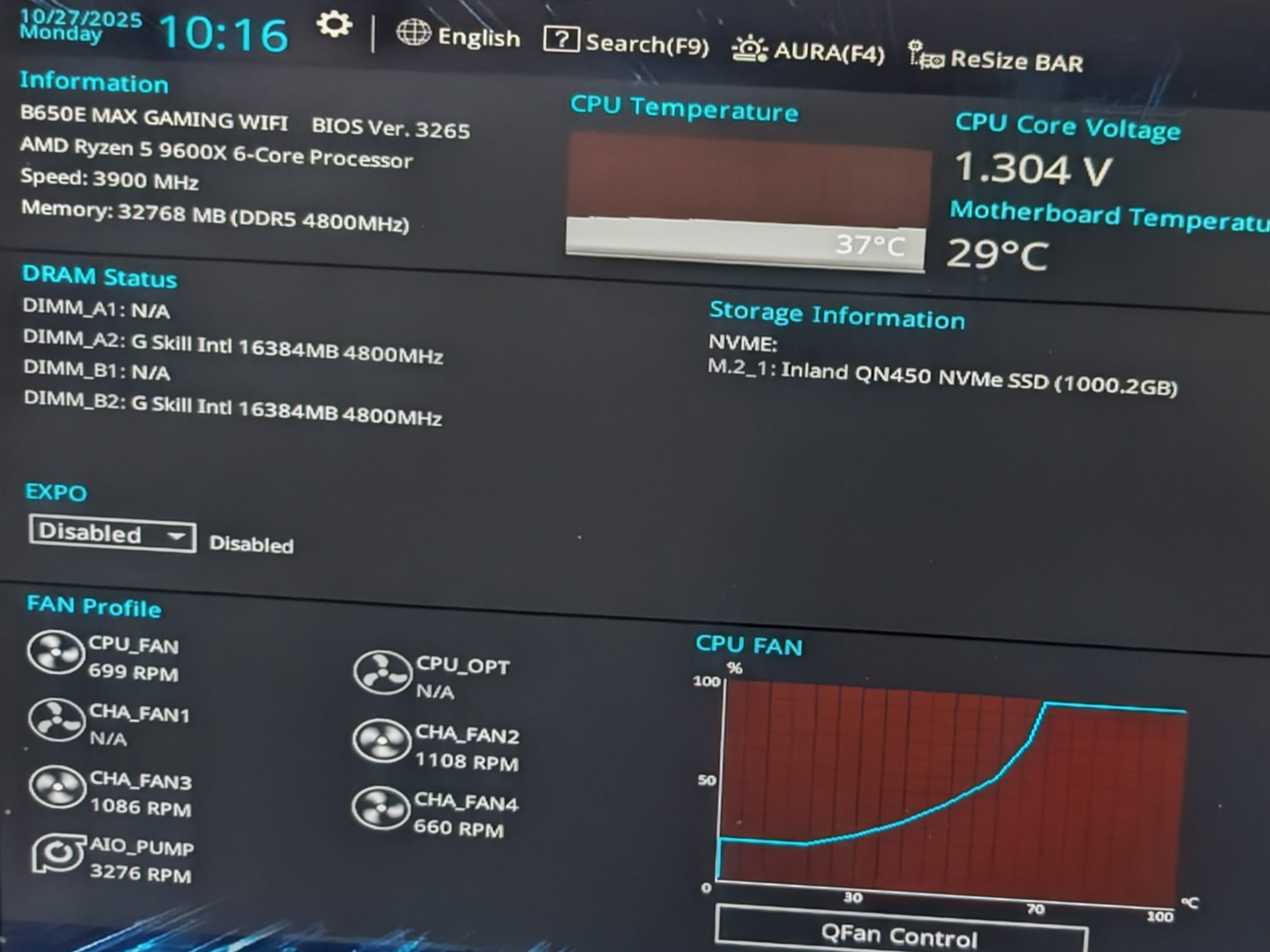 Ryzen 5 9600X | ASUS RTX 5060 | 32GB DDR5 | 1TB NVMe SSD | Wifi | Windows 11 Home |  Gaming PC