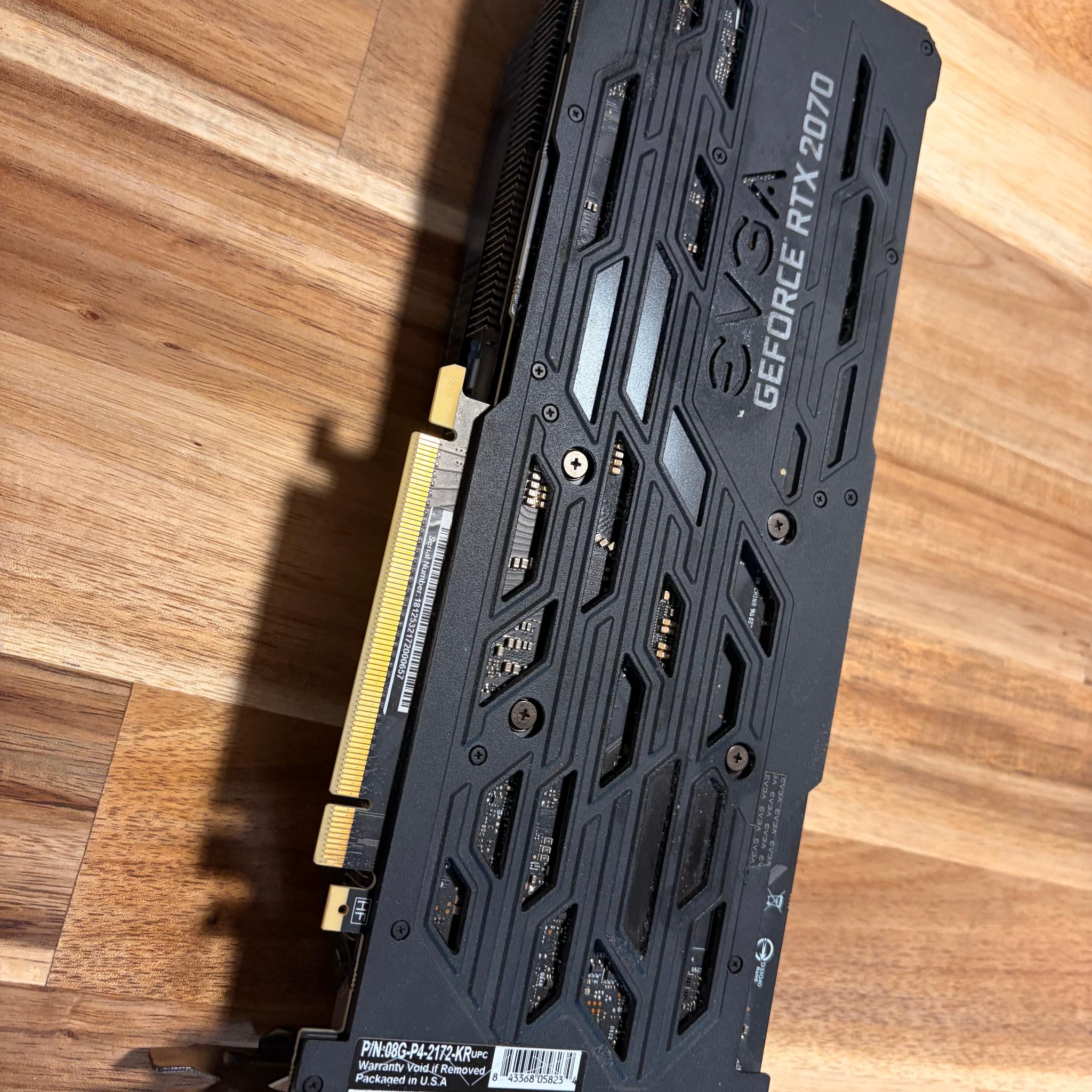 Used Nvidia EVGA RTX 2070