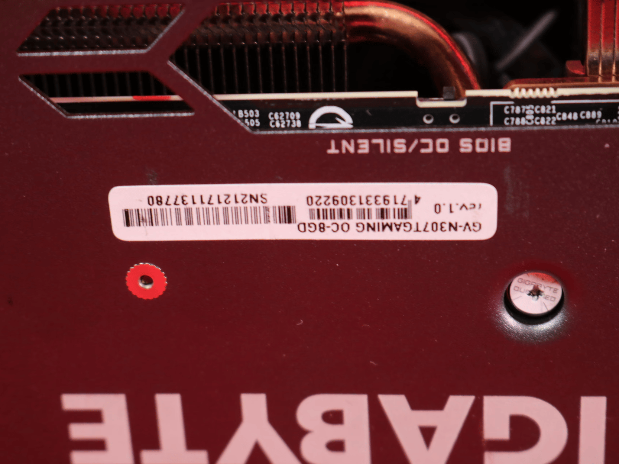 *AS IS/FOR REPAIR* Gigabyte GeForce RTX 3070 Ti Gaming OC 8GB GDDR6X PCIe 4.0 x16 Desktop GPU