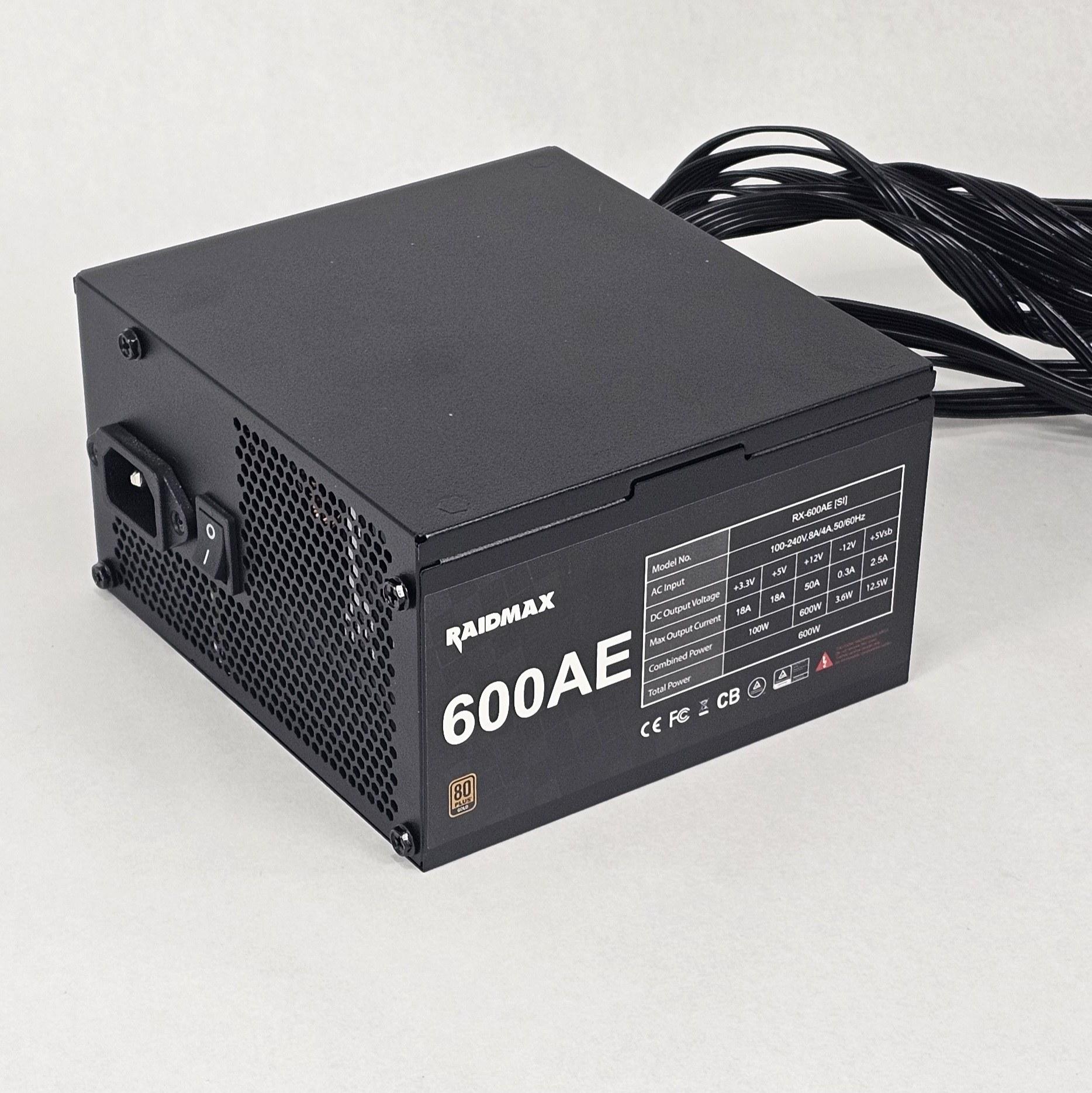 600 Watt PSU Raidmax RX-600AE Power Supply