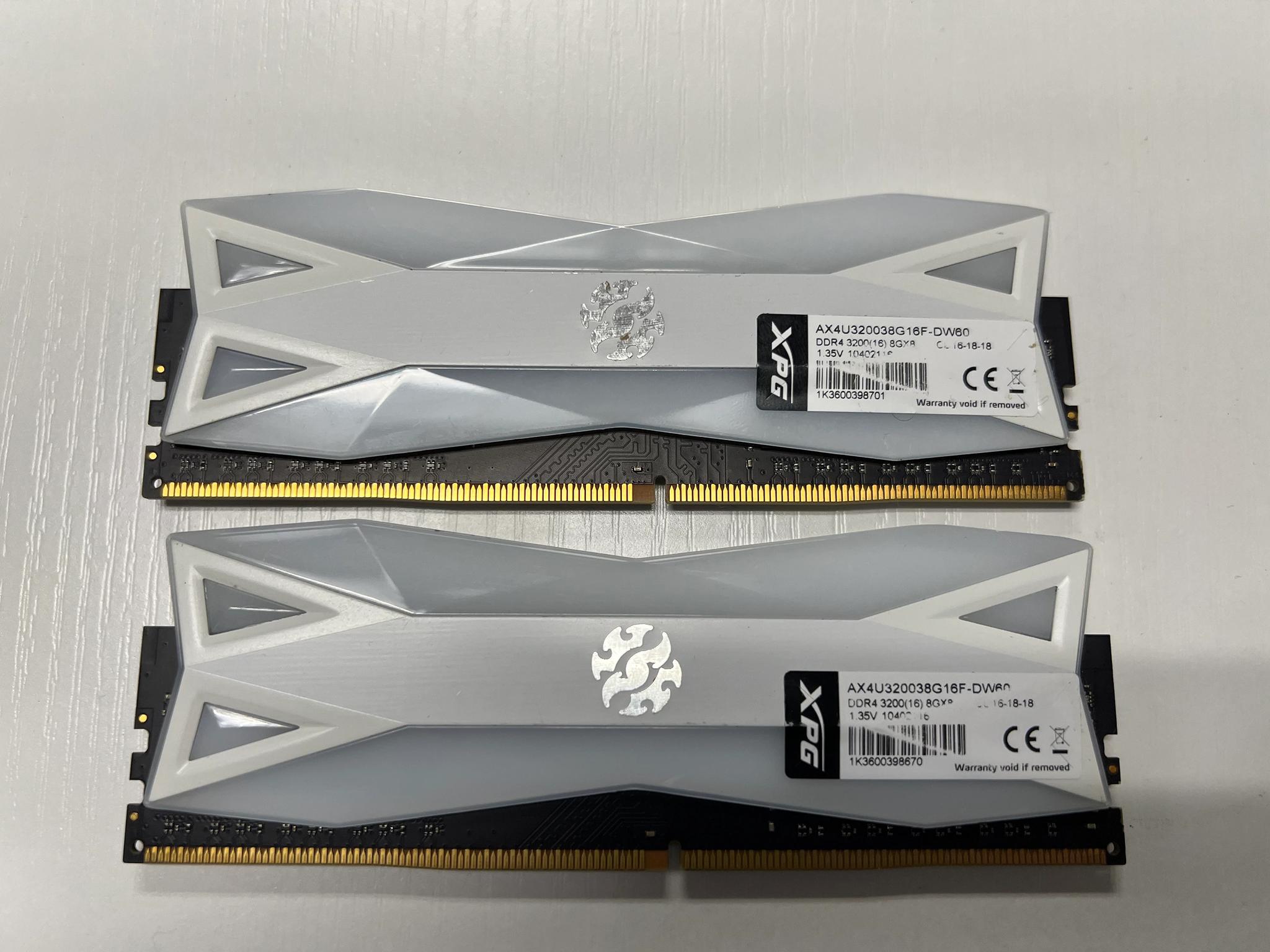 XPG 16GB (2x8) 3200MHz CL16
