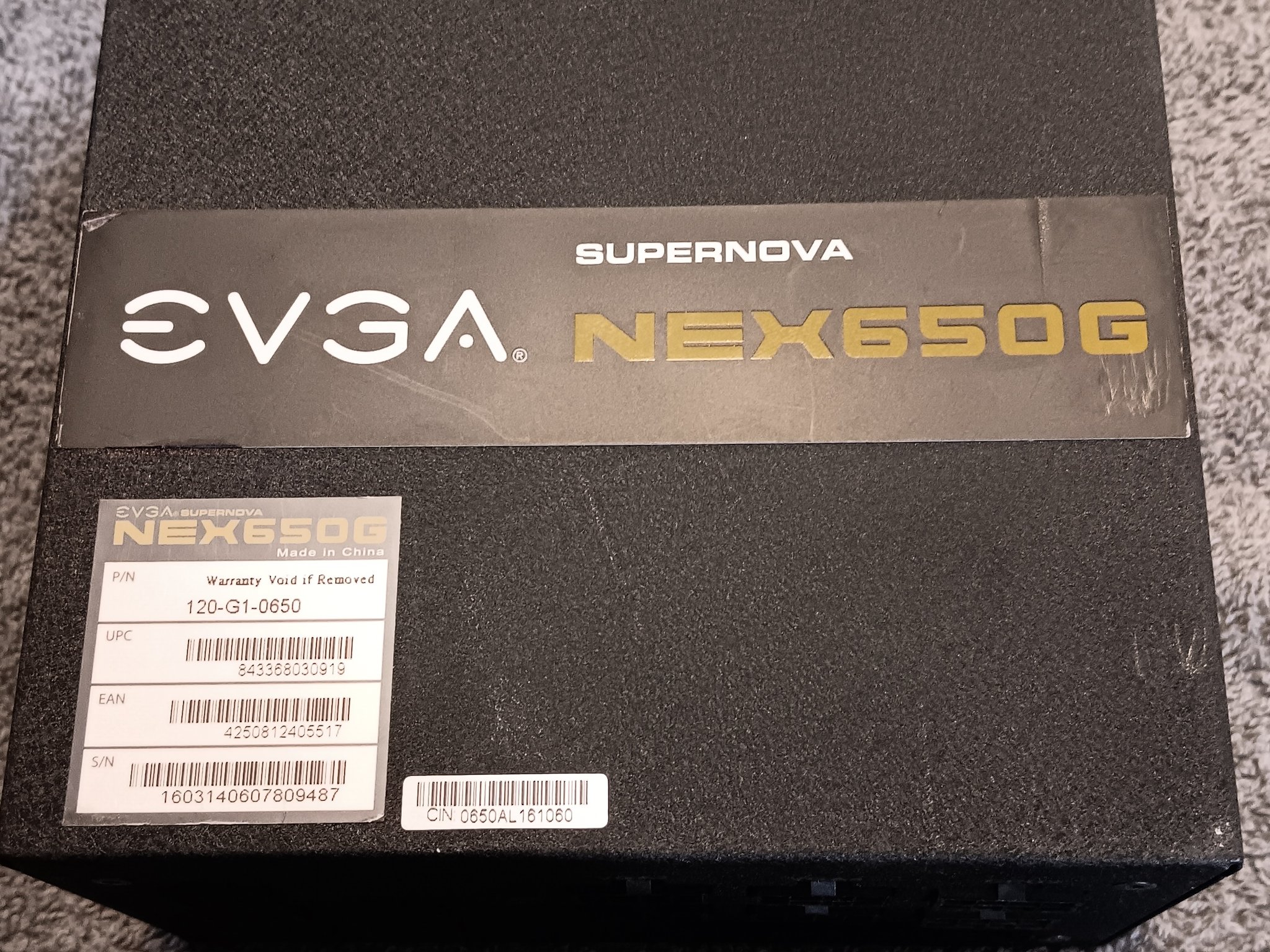 EVGA Supernova NEX650G (120-G1-0650) 650 Watt 80+ Gold Modular PSU Tested
