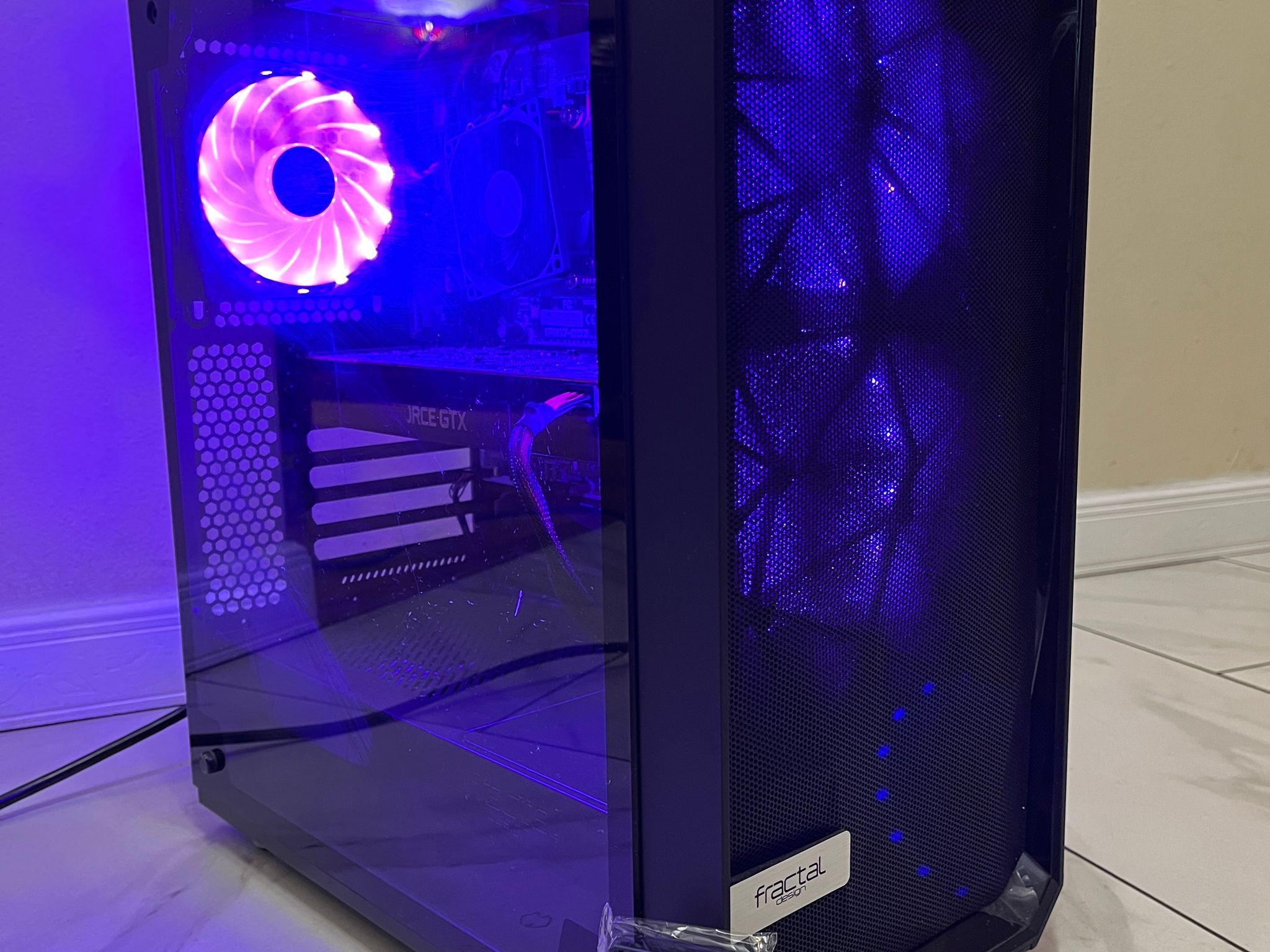🔥NVIDIA GTX 1070, Intel i5-7400, 1 TB Storage, 12 GB RAM, High Performance RGB Gaming PC w/ Remote🟢