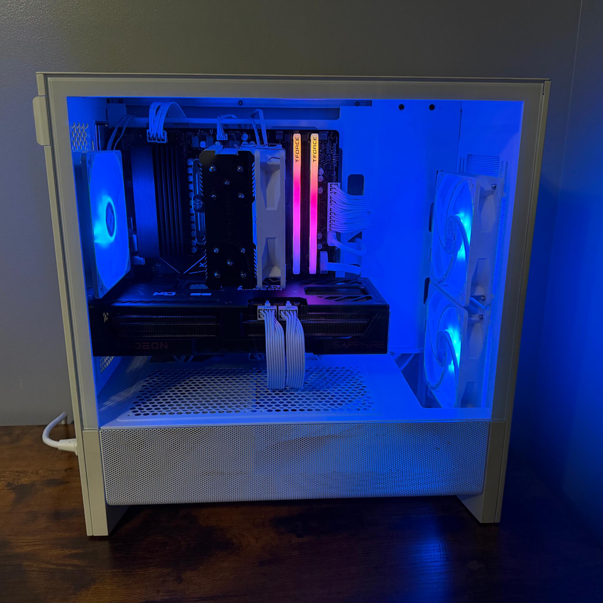 Gaming PC AMD RX 9070 16GB, Ryzen 5 7500X3D, 16GB DDR5, 2TB Gen4 NVME, A Tier 850W PSU, Win11 Pro