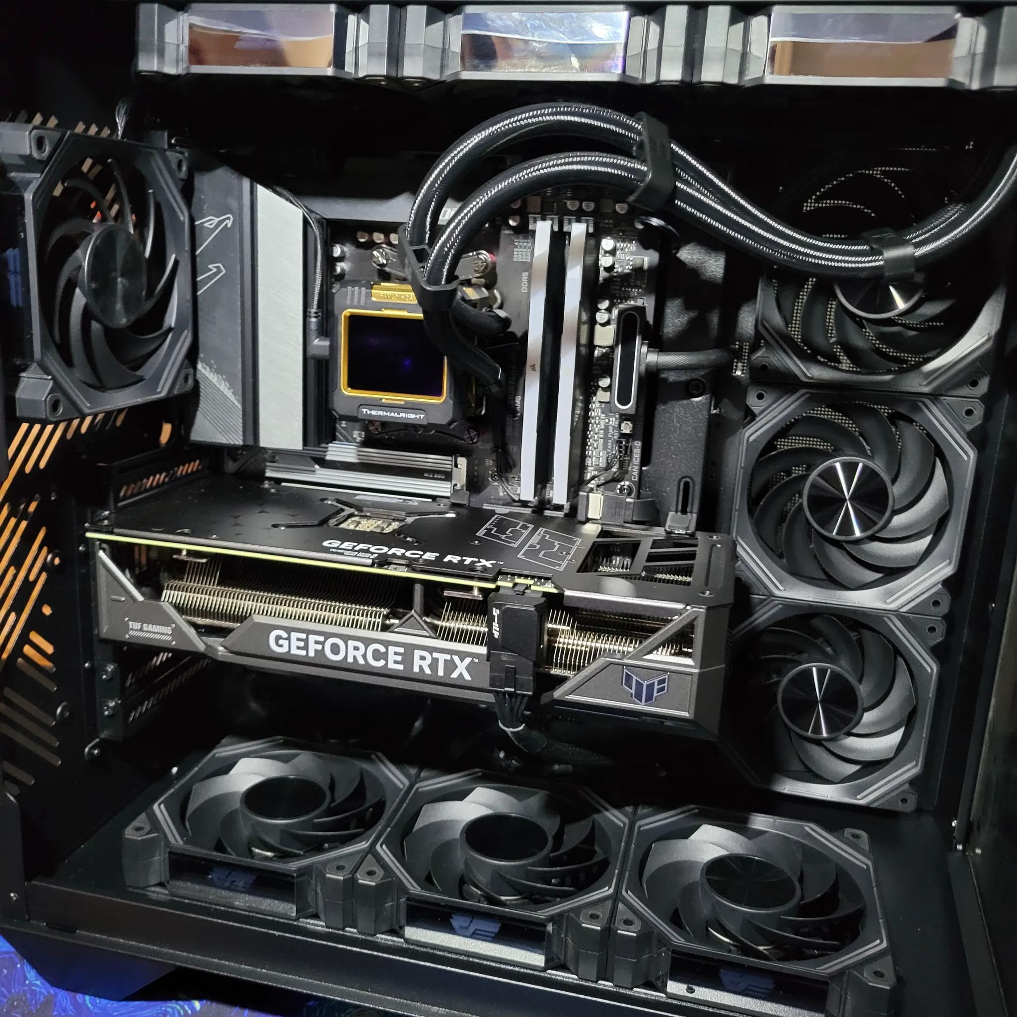 🚀 Ryzen 7 7800X3D + RTX 4070 Ti SUPER TUF + FW360 LCD AIO + 32GB DDR5 + PCIe 5.0 PSU + ARGB Mods 🎮