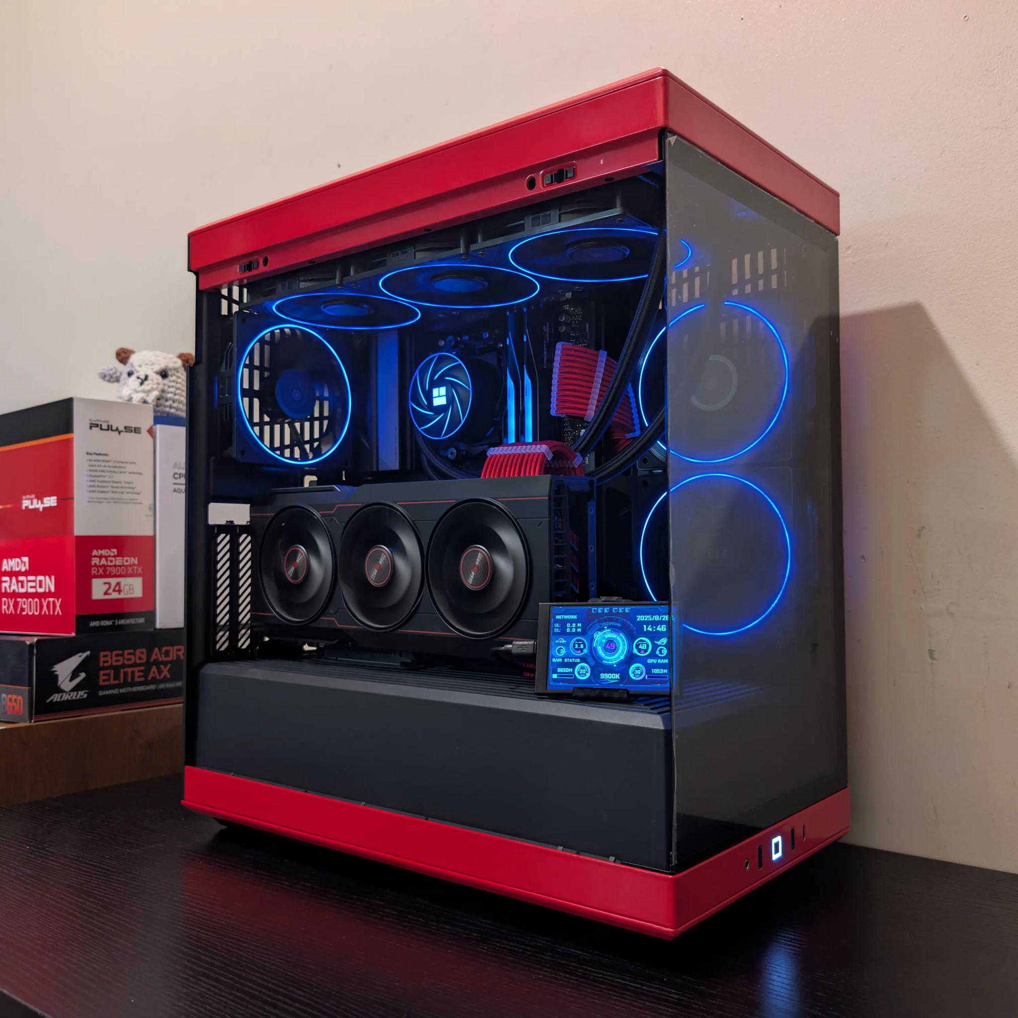 🟥⬛ 4K Gaming Beast | RX 7900XTX | Ryzen 7 7800X3D | 2TB SSD | 32GB RAM | WiFi 6 & Bluetooth ⬛🟥