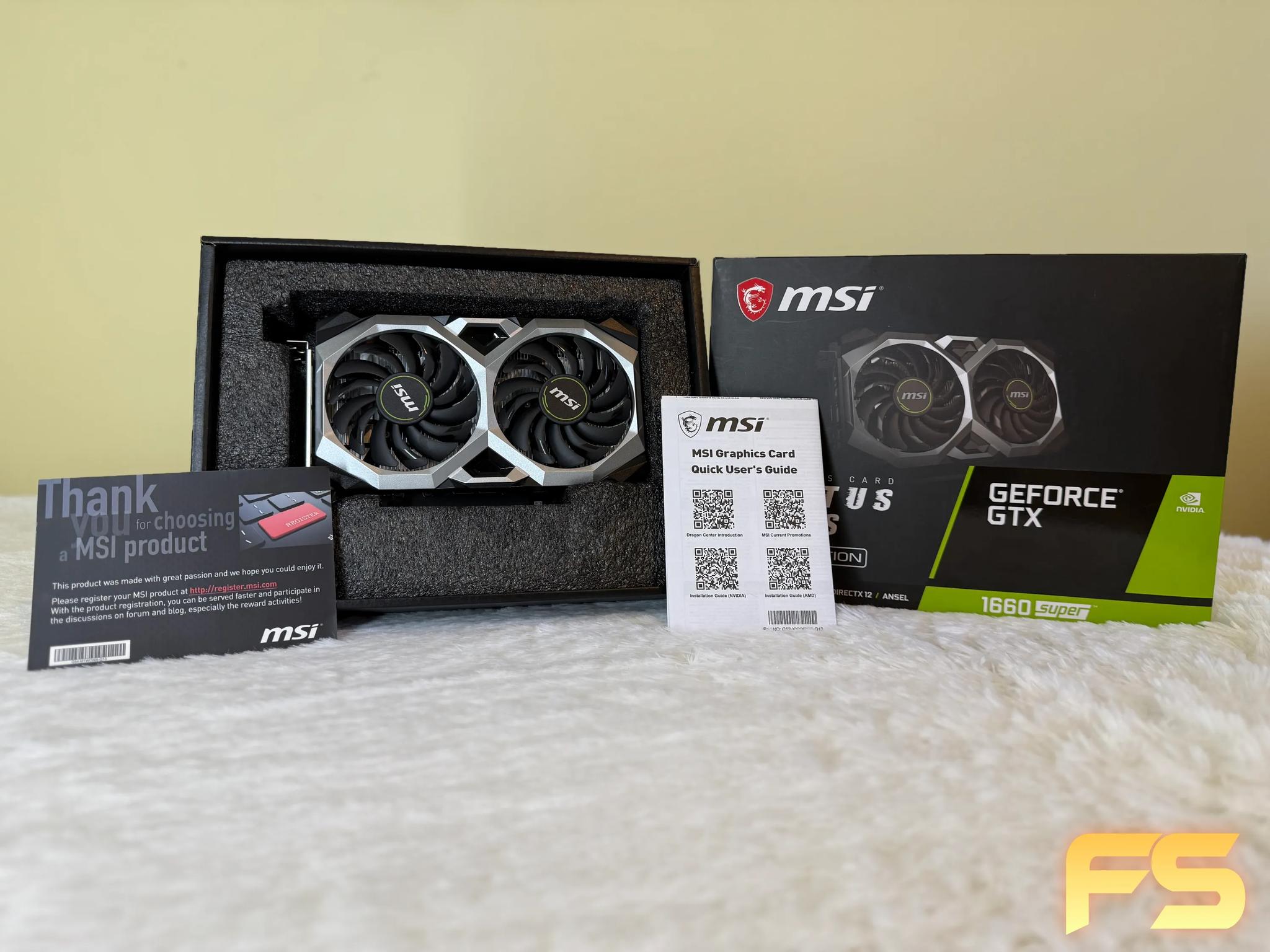 GeForce GTX 1660 SUPER | MSI VENTUS XS OC | 6 GB VRAM | USED | Perfect Condition | 1080p Ready