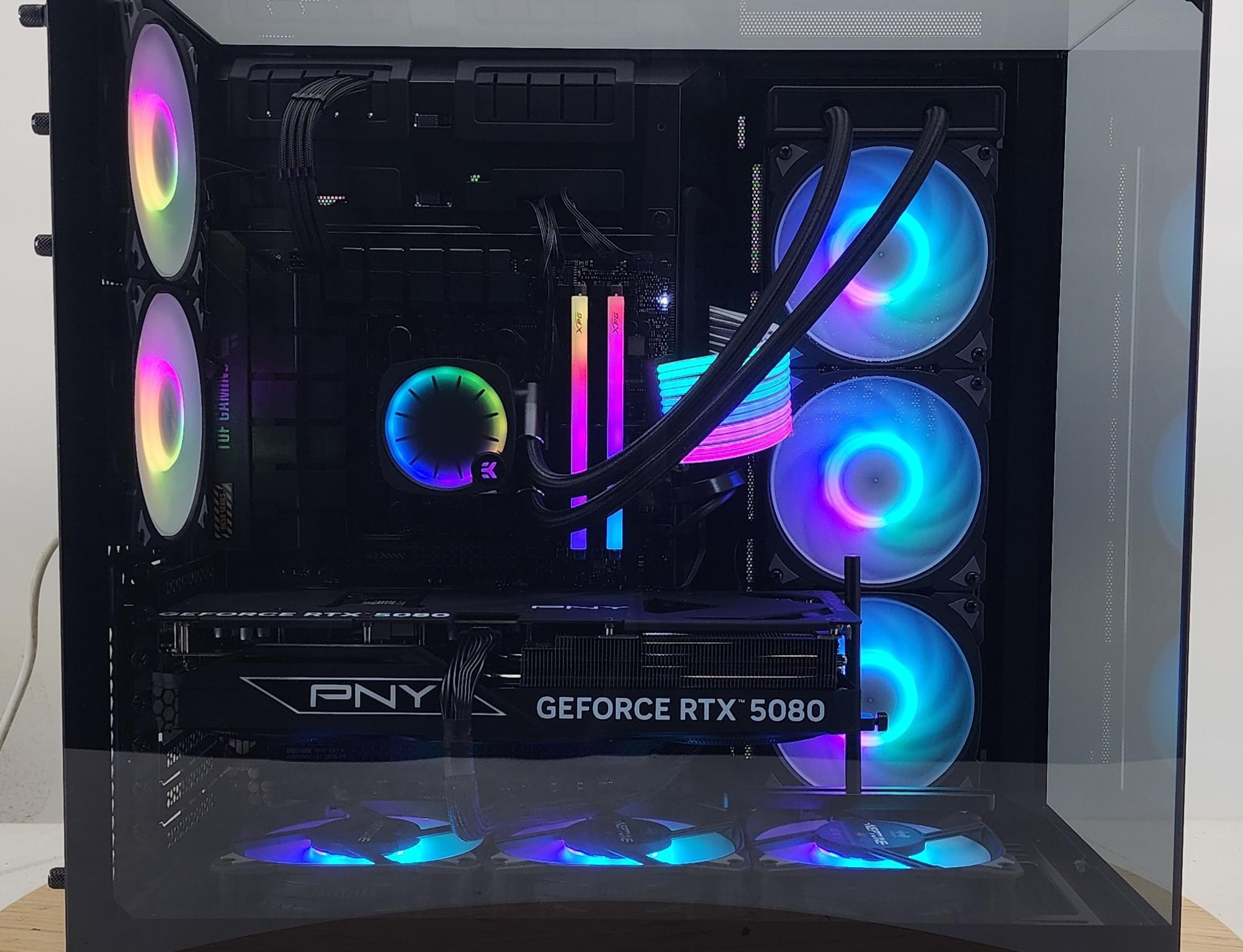 Gaming PC Ryzen 7 9700X 32GB RAM 2TB SSD RTX 5080 16GB Windows 11 Computer