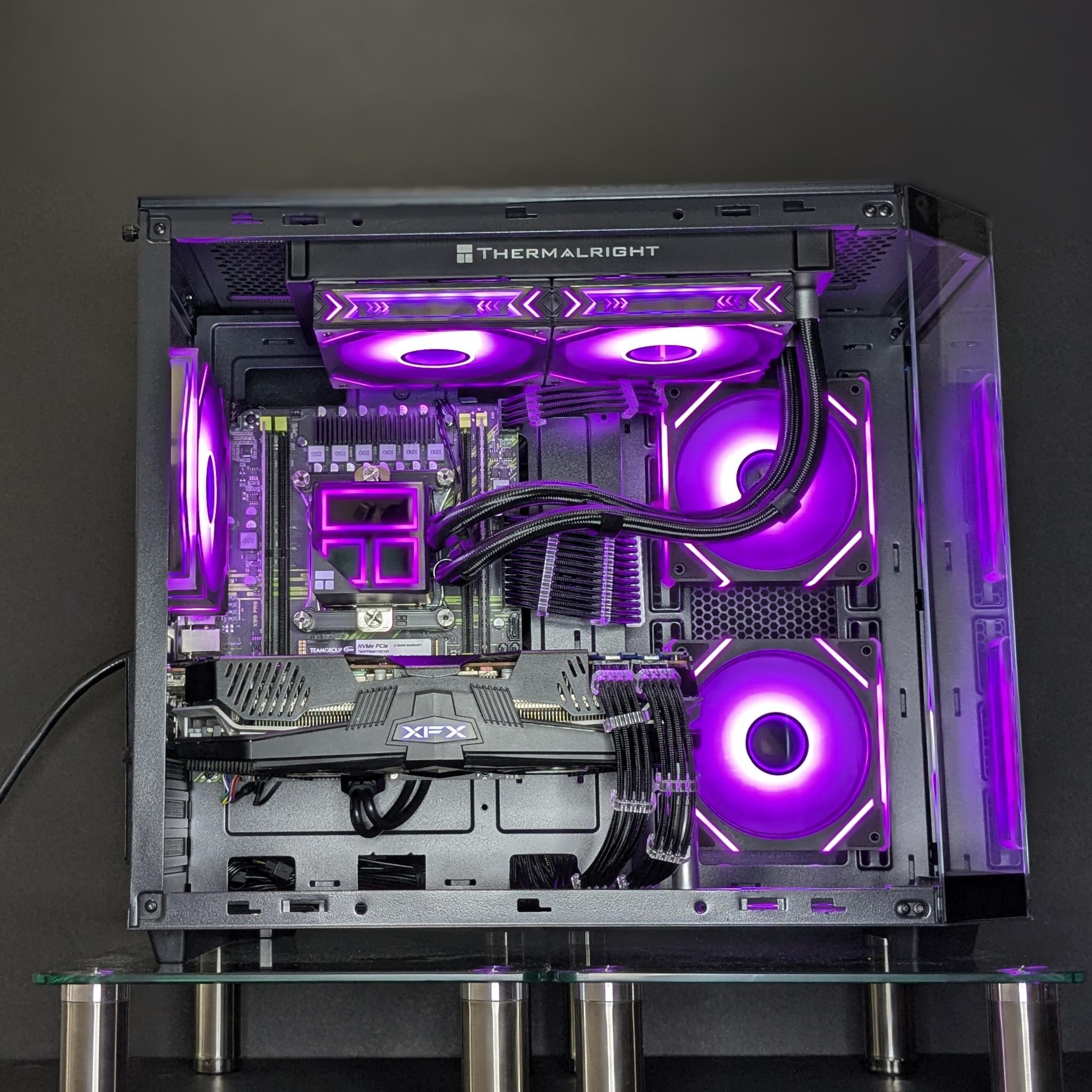 Liquid-Cooled 1080p Gaming Beast💧🖤RX 5700XT🖤Intel(12-c/24-t)| 32GB DDR4 RAM🖤1TB NVMe🖤Windo...