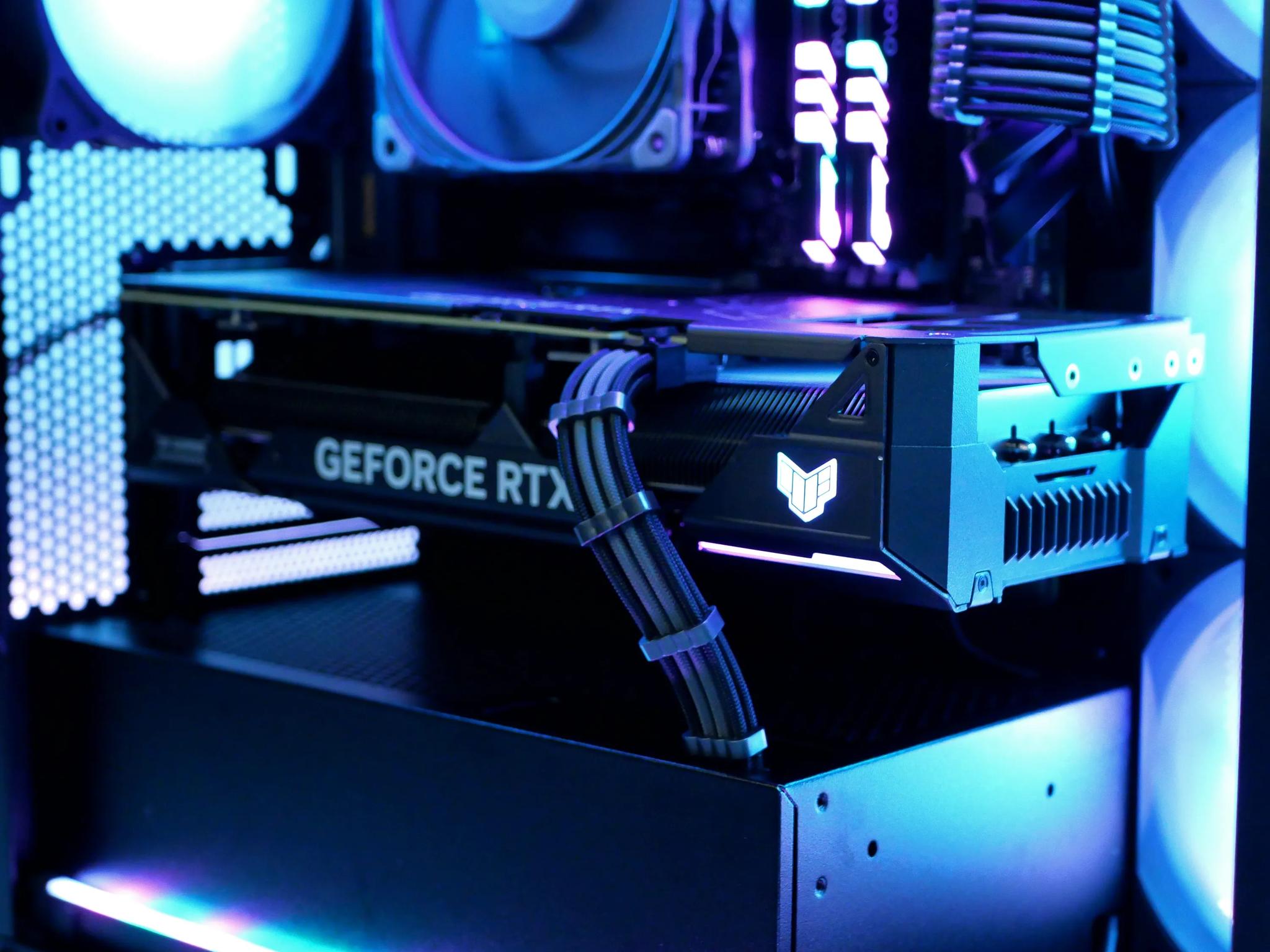 TUF Metal | RTX 4070, I5 13400F (10-core), 32gb ram Glass tower RGB PC