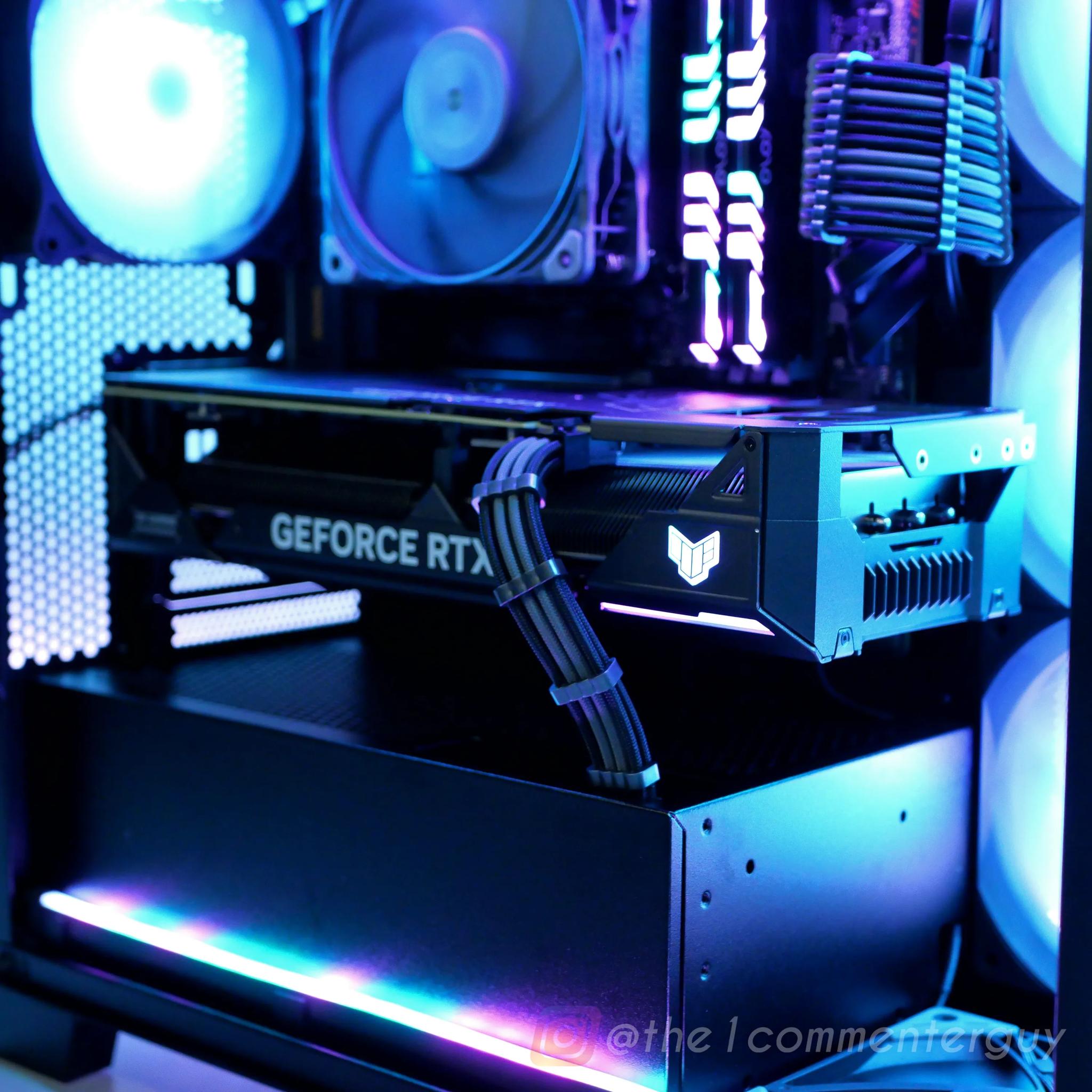 TUF Metal | RTX 4070, I5 13400F (10-core), 32gb ram Glass tower RGB PC