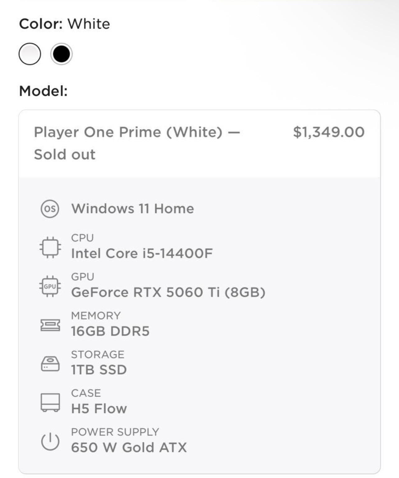 PC - Ryzen 5 9600X, 32GB RAM, 1TB NVMe SSD