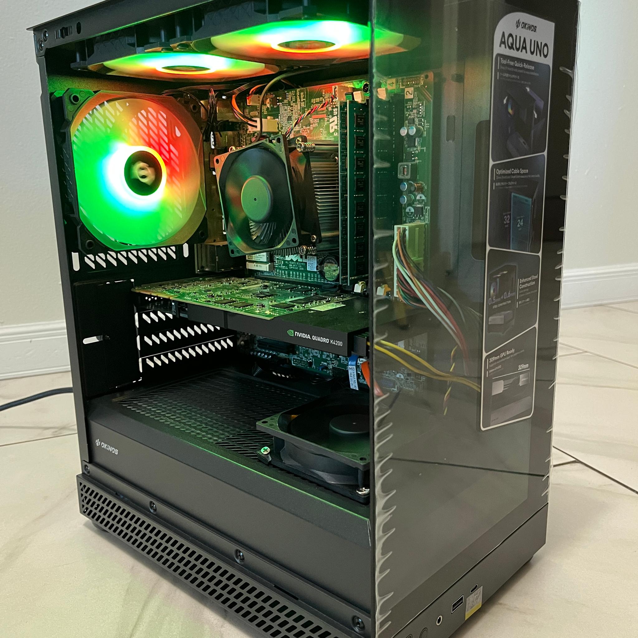 Super Budget Gaming PC - Intel i7-4790, NVDIA 4GB GPU, 14GB RAM, 628GB Storage, w/ Wi-Fi & BT