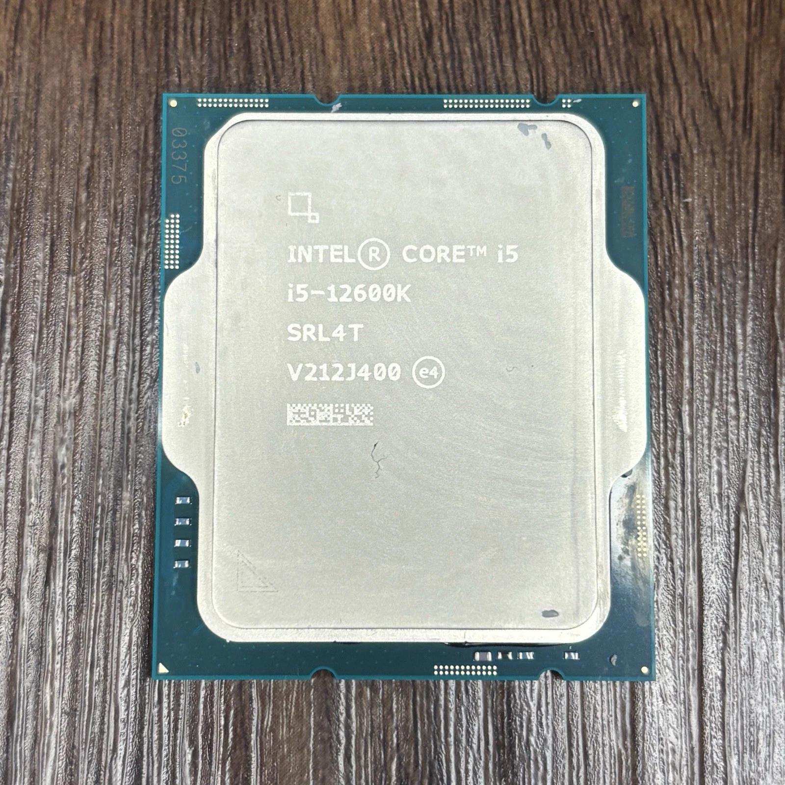Intel Core i5-12600K 12th Gen 10-Core 3.70GHz LGA1700 CPU