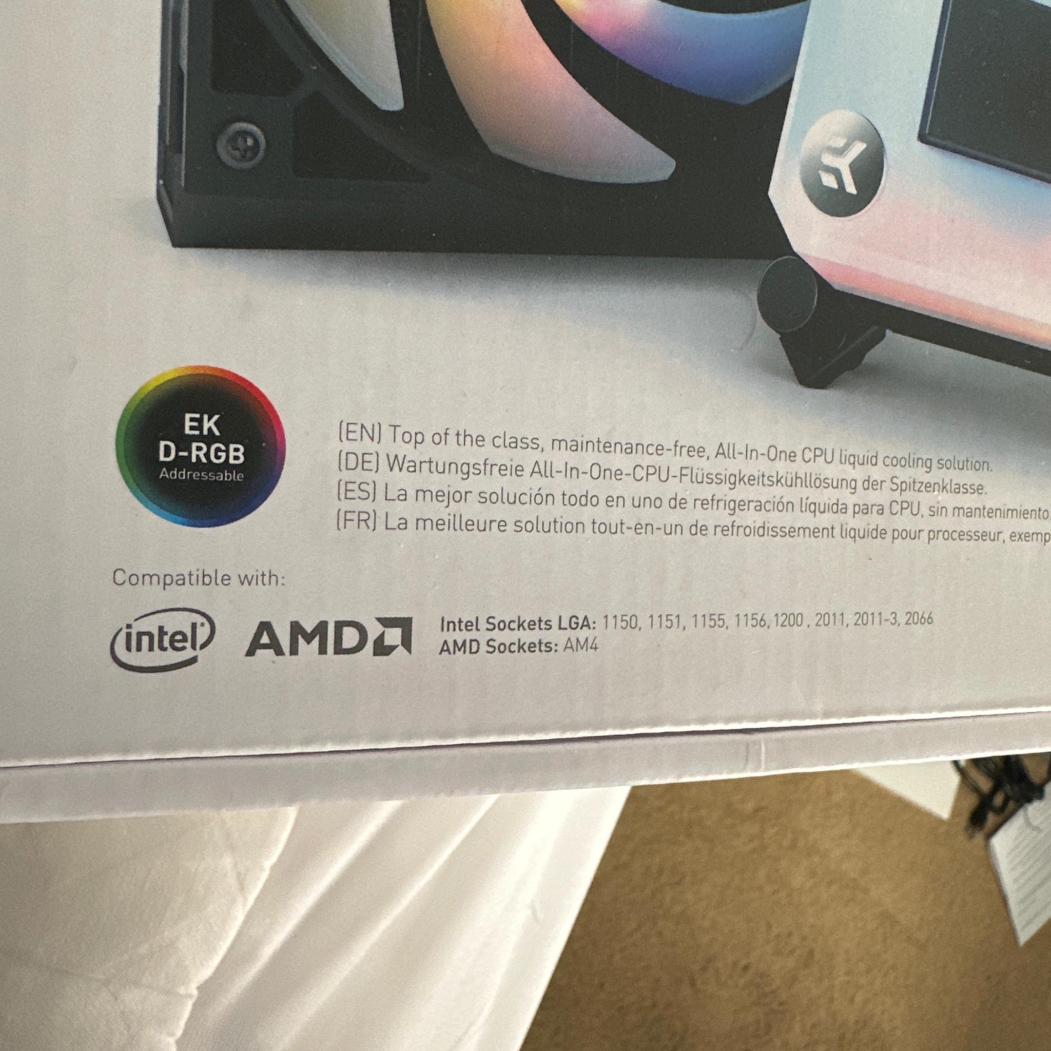 EK 240mm AIO Cooler D-RGB All-in-One CPU Cooler