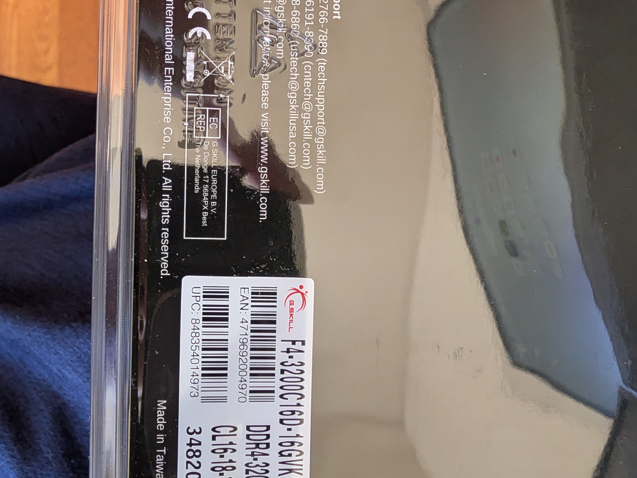 G.SKILL Ripjaws V 16GB (2x8GB) DDR4 3200 CL16 - Brand New Sealed