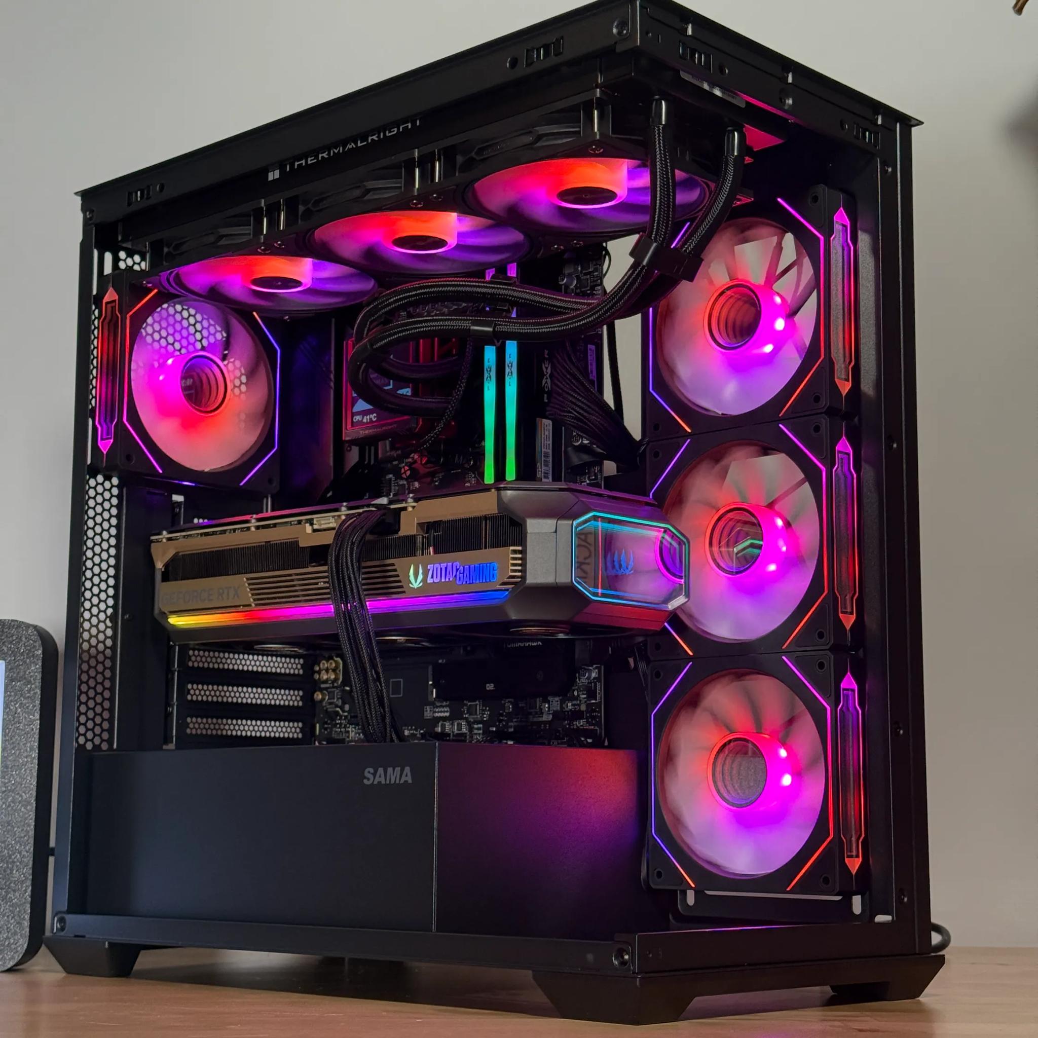 RTX 5090 Flagship Gaming PC 9800x3d 64gb DDR5 4TB NVME SSD