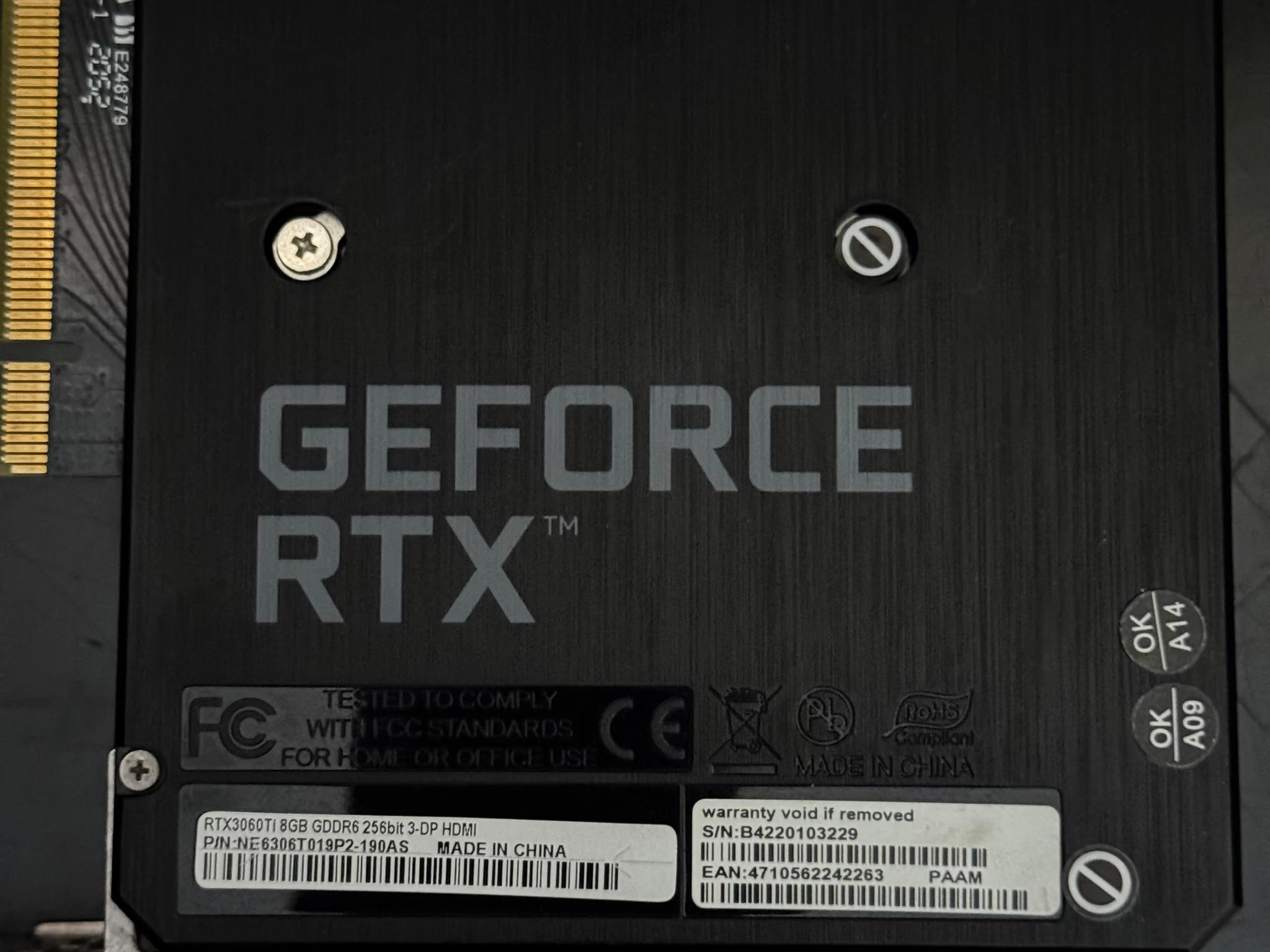 Nvidia GeForce RTX 3060Ti 8GB RGB Palit