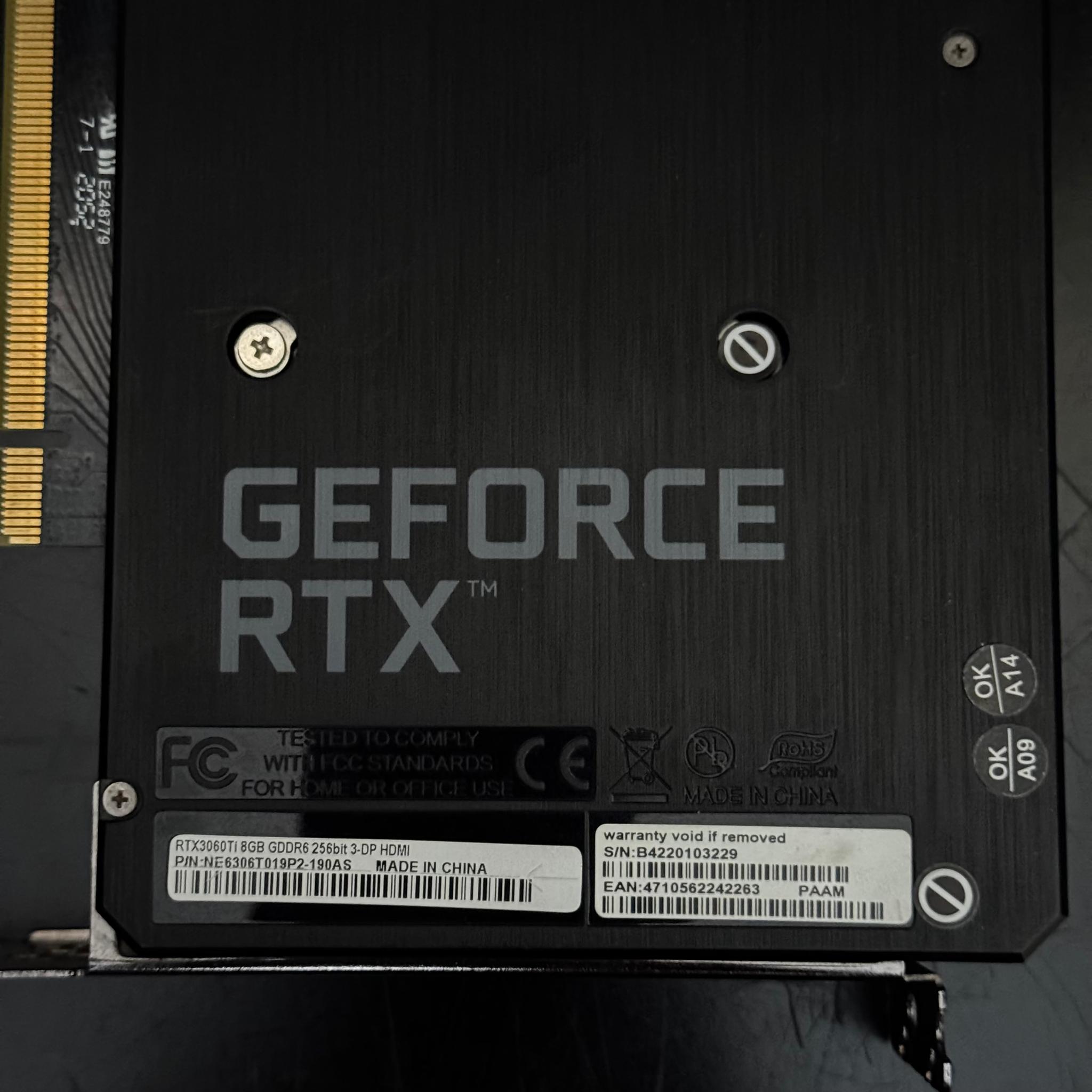 Nvidia GeForce RTX 3060Ti 8GB RGB Palit