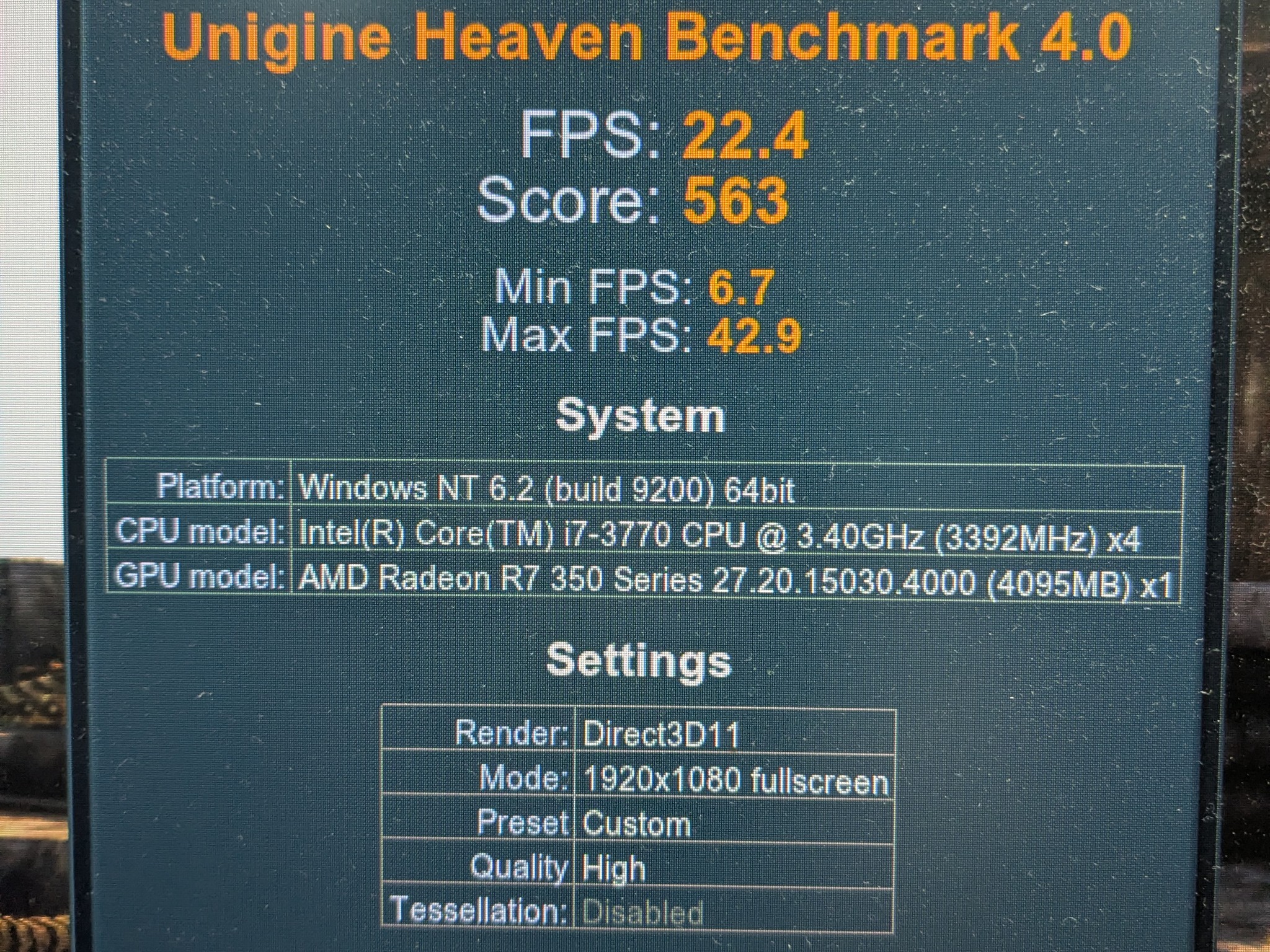 "Little Brother Special" | i7-3770, 16GB RAM, 250GB SSD, AMD R7 450, Win10, WiFi