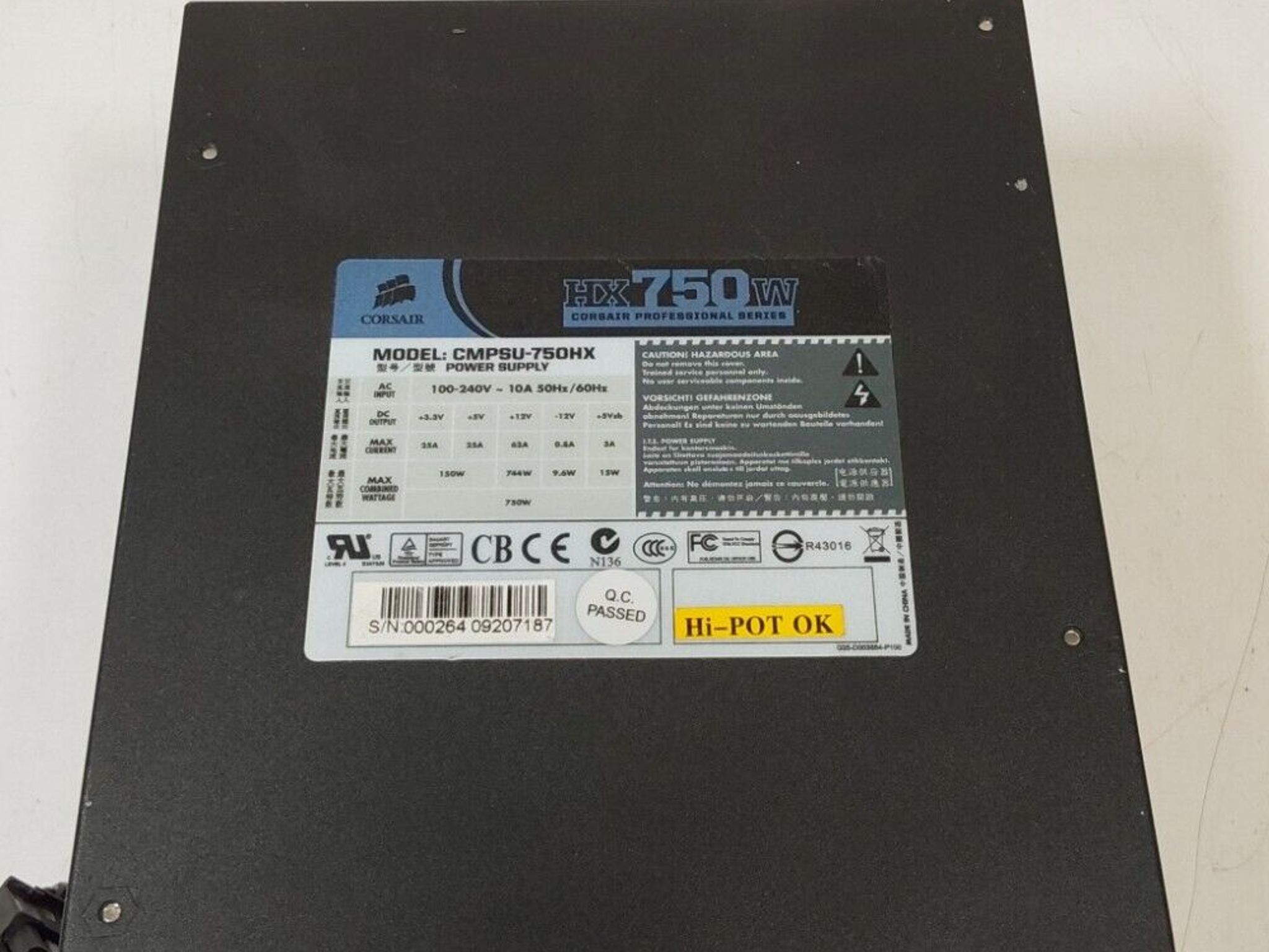 Corsair HX750W Modular PSU