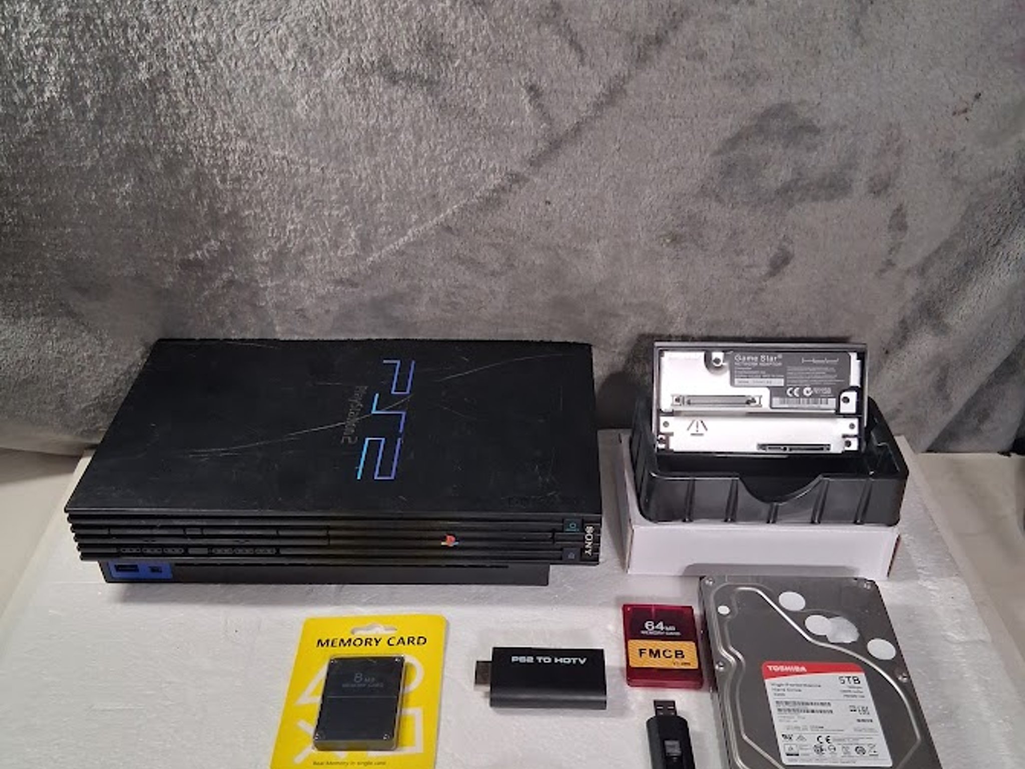 PS2 FAT MODEL WITH 5TB HDD FULL US COLLECTION 1849 PS2 GAMES