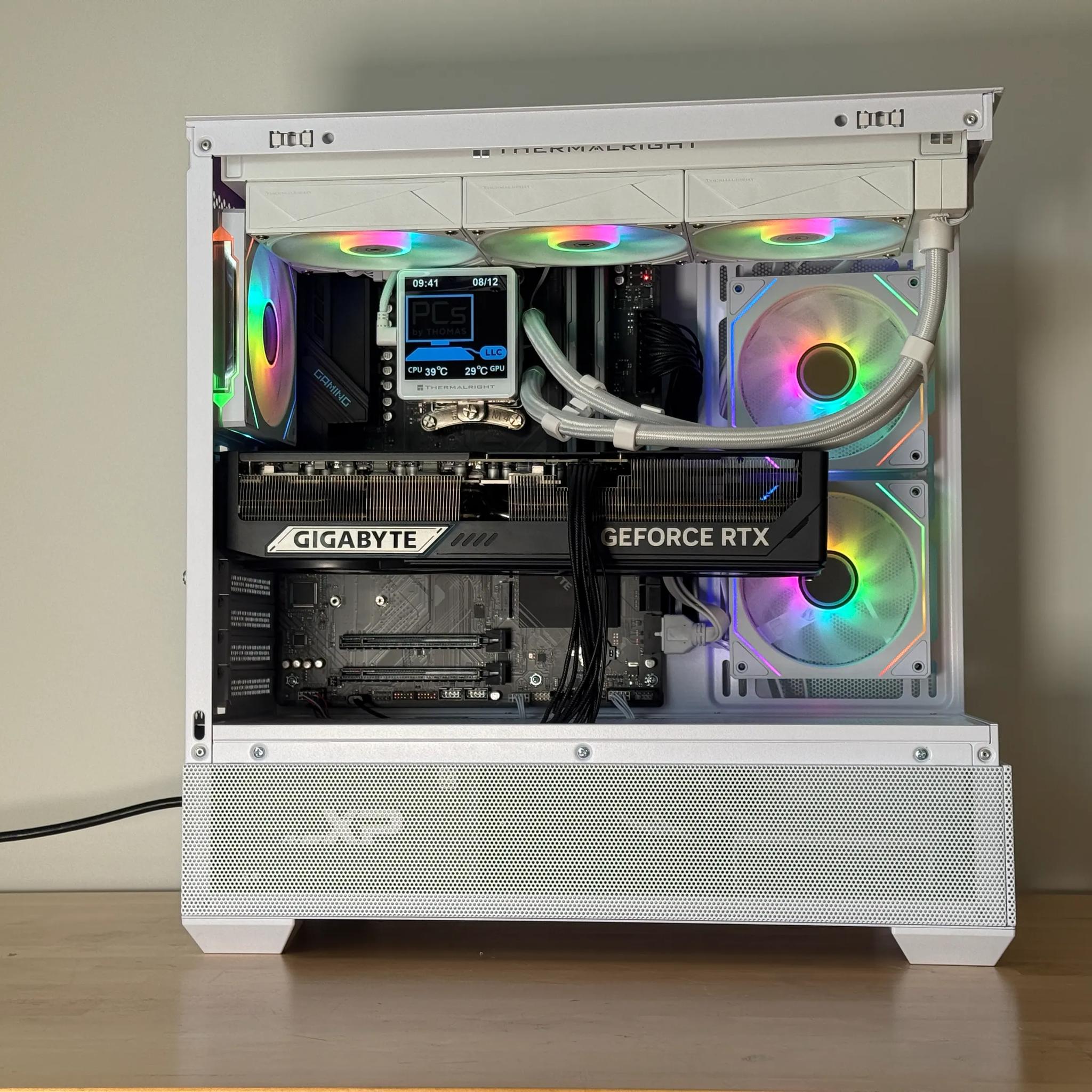 RTX 5090 Ryzen 7 9800x3d Gaming PC 4TB SSD 96GB DDR4