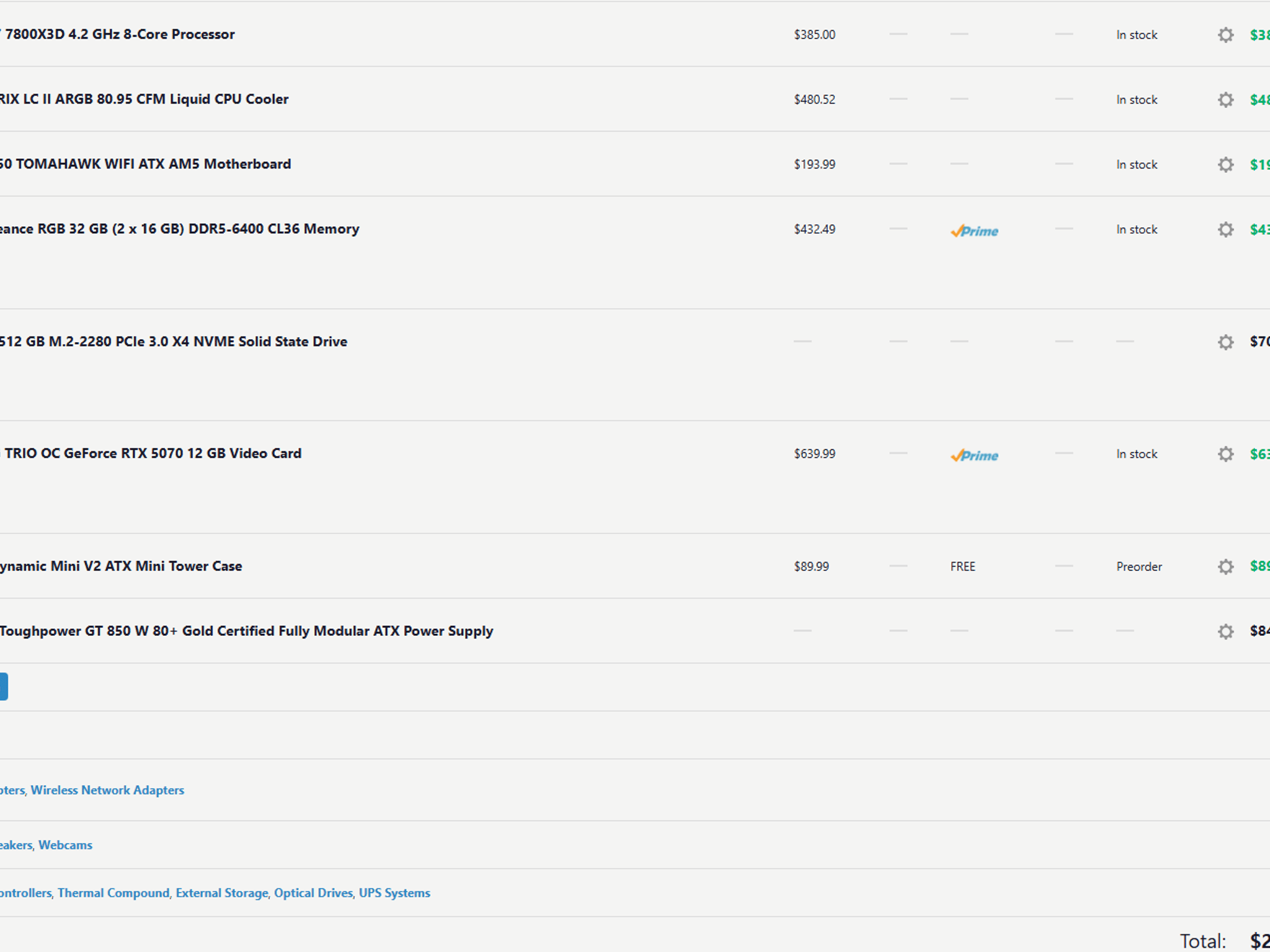 1440p High Tier Gaming PC