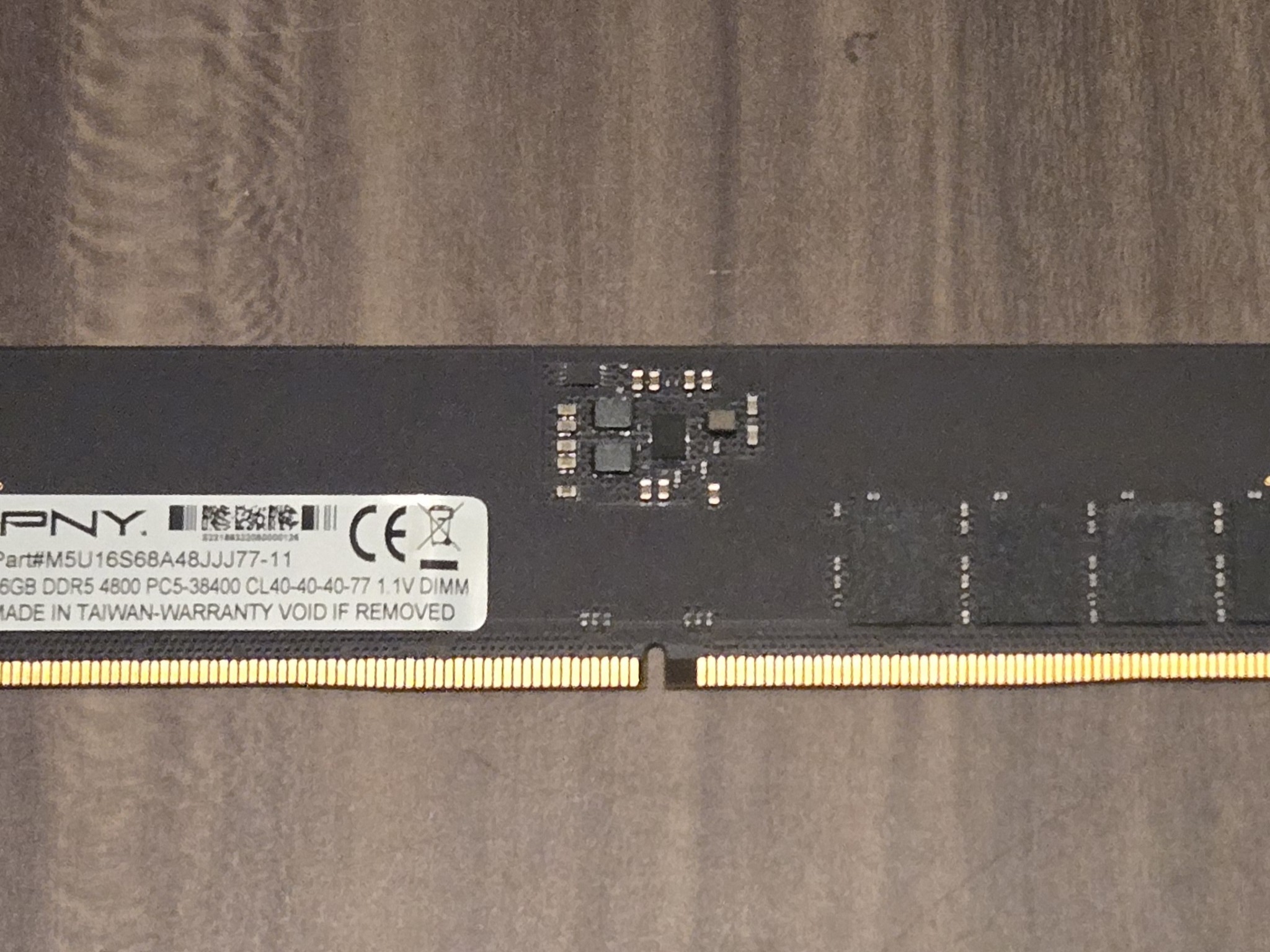 PNY 16GB DDR5 4800 PC5-38400 RAM Part M5U16S68A48JJJ77-11
