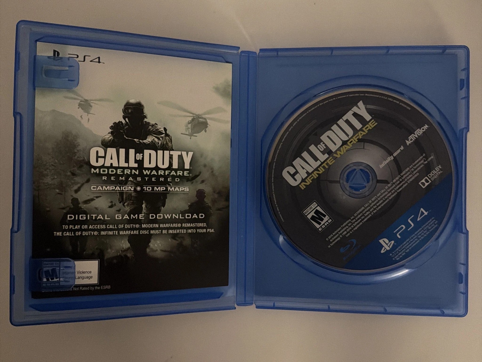 Call of Duty Infinite Warfare Legacy Edition (PS4, 2016) w Modern Warfare